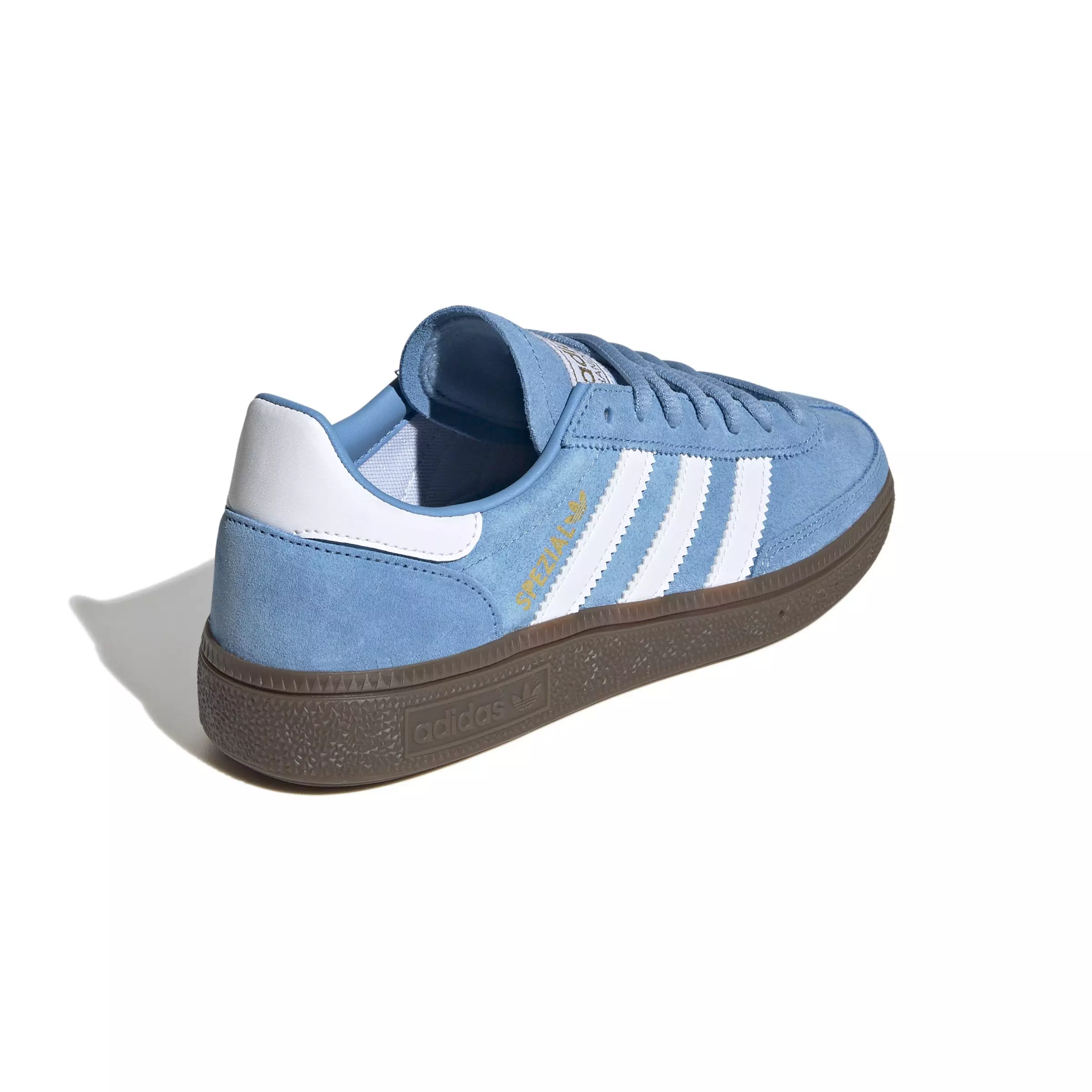 adidas Originals Handball Spezial "Light Blue/Ftwr White/Gum" Grade School Boys' Shoe - CAROLINA BLUE