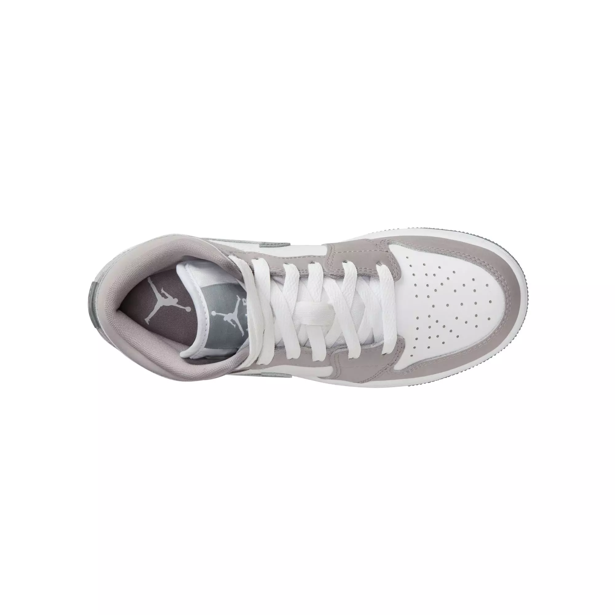 Jordan 1 Mid SE "White/Cool Grey/Medium Grey" Toddler Boys' Shoe - GREY/WHITE