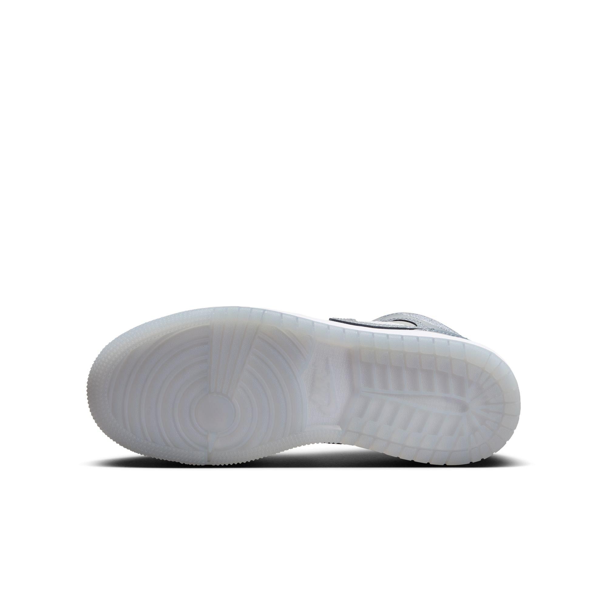 Jordan 1 Mid SE Toddler Boys' "White/Cool Grey/Medium Grey" Shoe