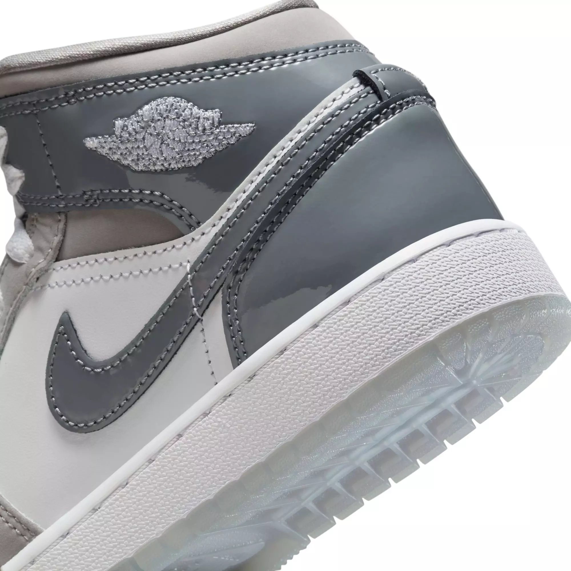 Jordan 1 Mid SE "White/Cool Grey/Medium Grey" Toddler Boys' Shoe - GREY/WHITE