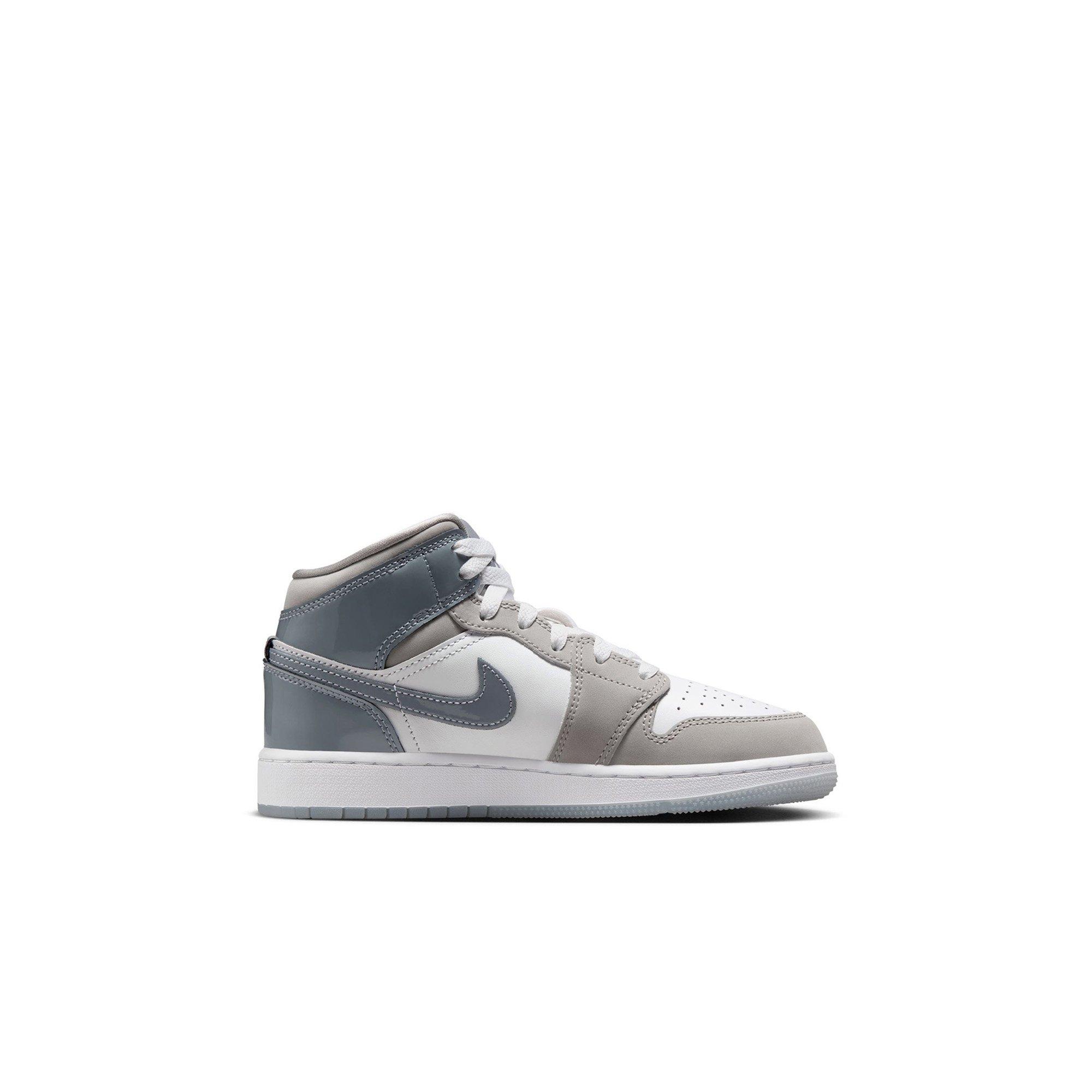 Jordan 1 Mid SE Toddler Boys' "White/Cool Grey/Medium Grey" Shoe