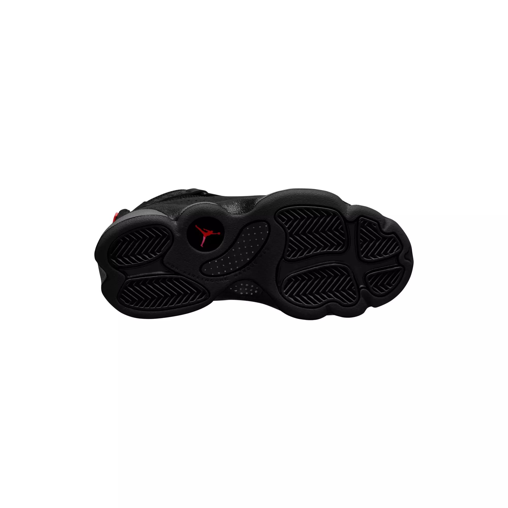 Jordan 6 Rings "Black/Fire Red/Anthracite" Preschool Boys' Shoe - BLACK/RED