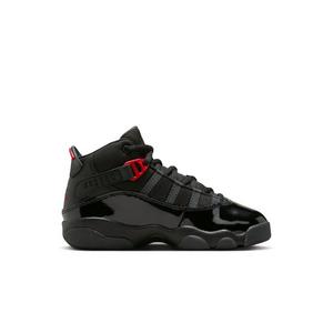 Jordan 6 Rings "Black/Fire Red/Anthracite" Preschool Boys' Shoe