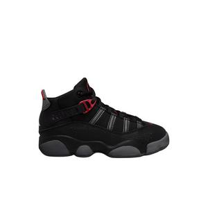 Jordan 6 Rings "Black/Fire Red/Anthracite" Preschool Boys' Shoe