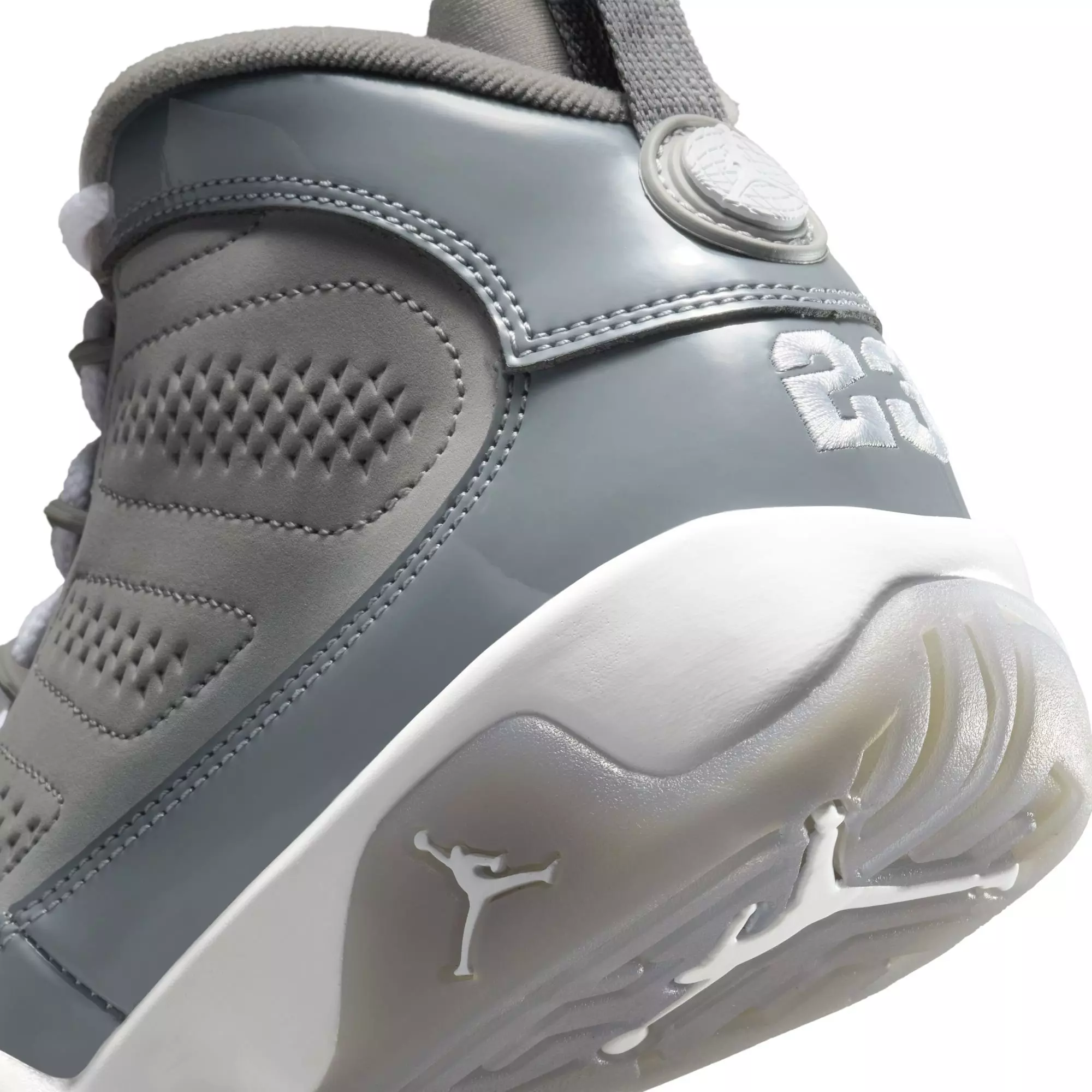 Jordan 9 Retro "Cool Grey" Grade School Kids' Shoe - COOL GREY/WHITE