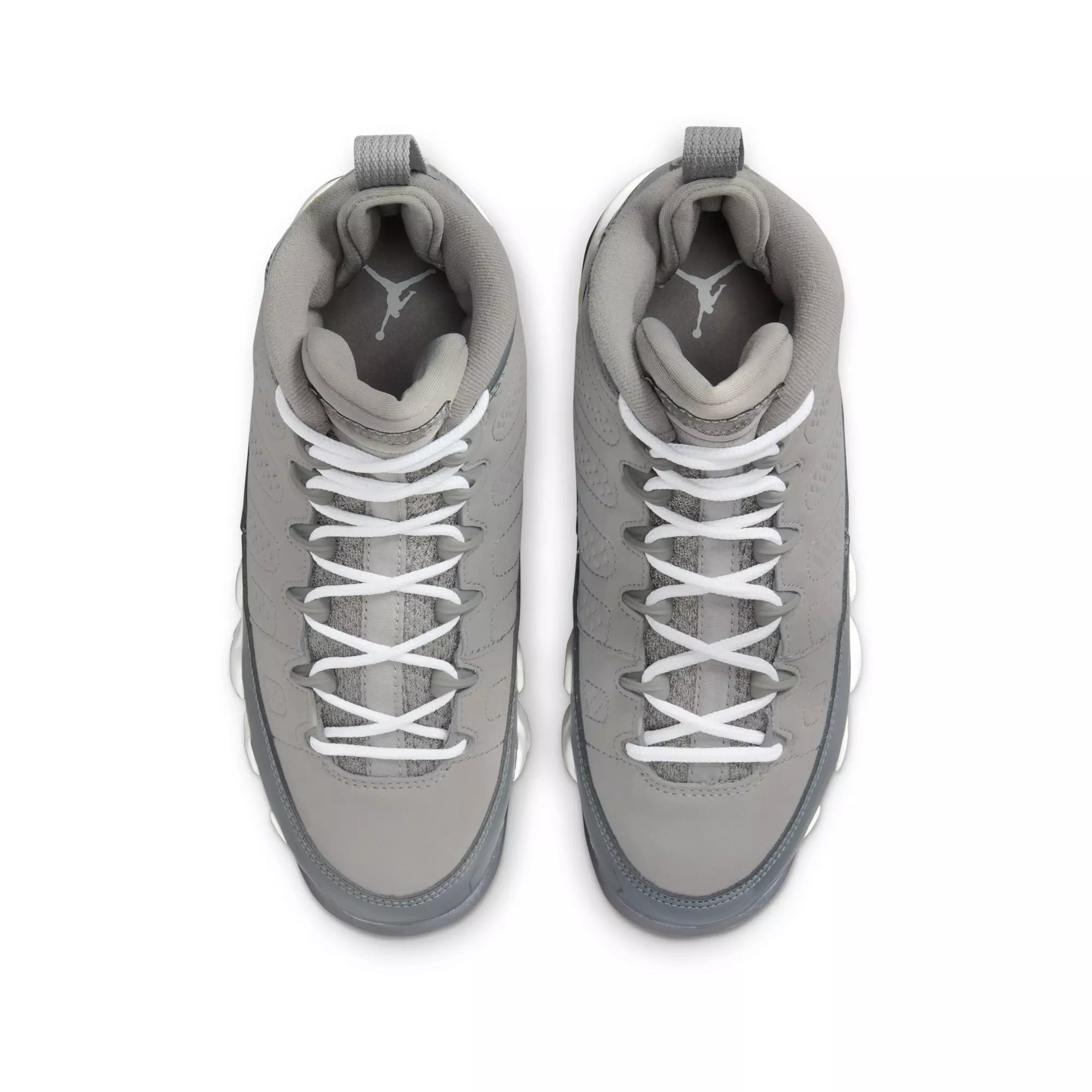 Jordan 9 Retro "Cool Grey" Grade School Kids' Shoe - COOL GREY/WHITE