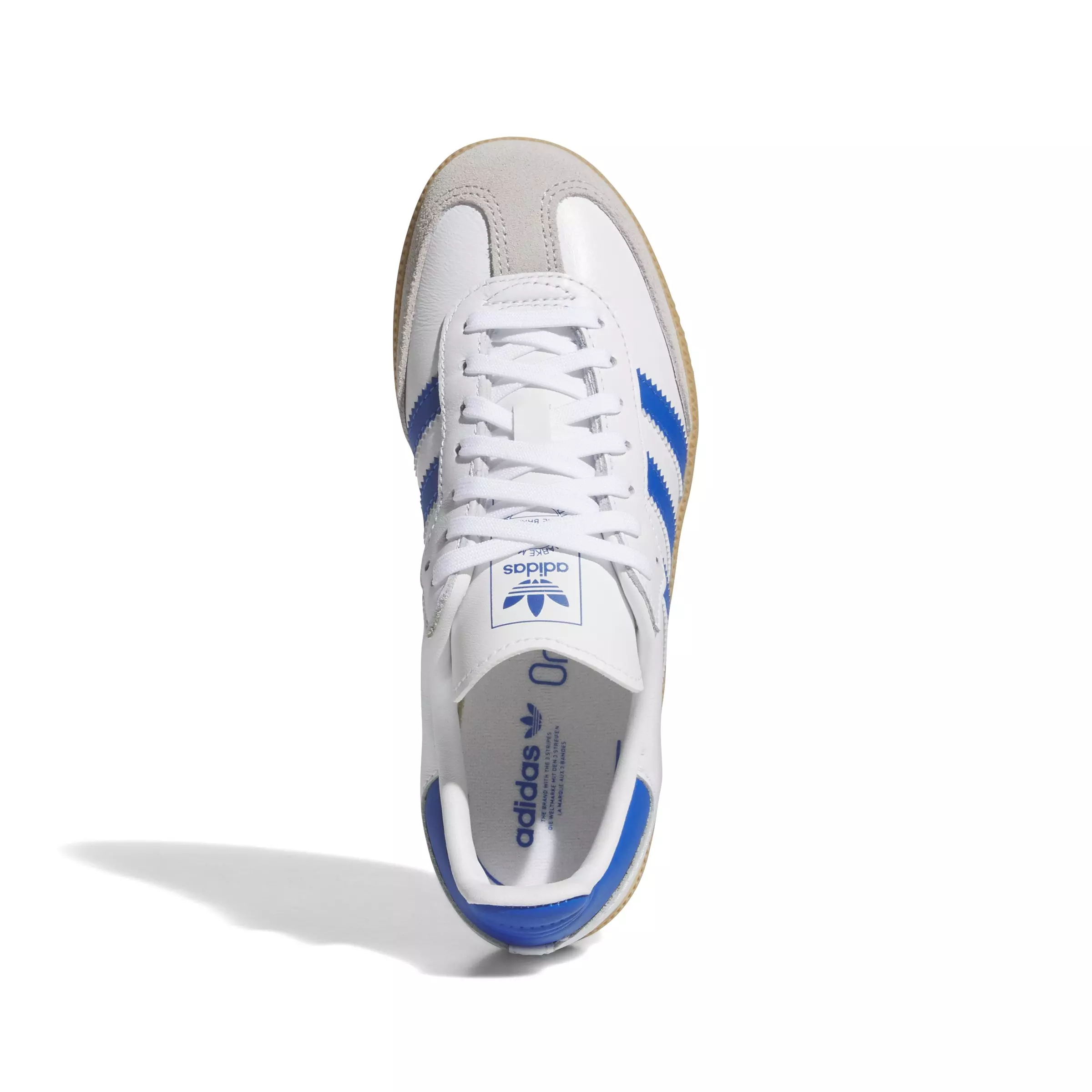 adidas Originals Samba OG "Ftwr White/Blue/Gum" Toddler Boys' Shoe