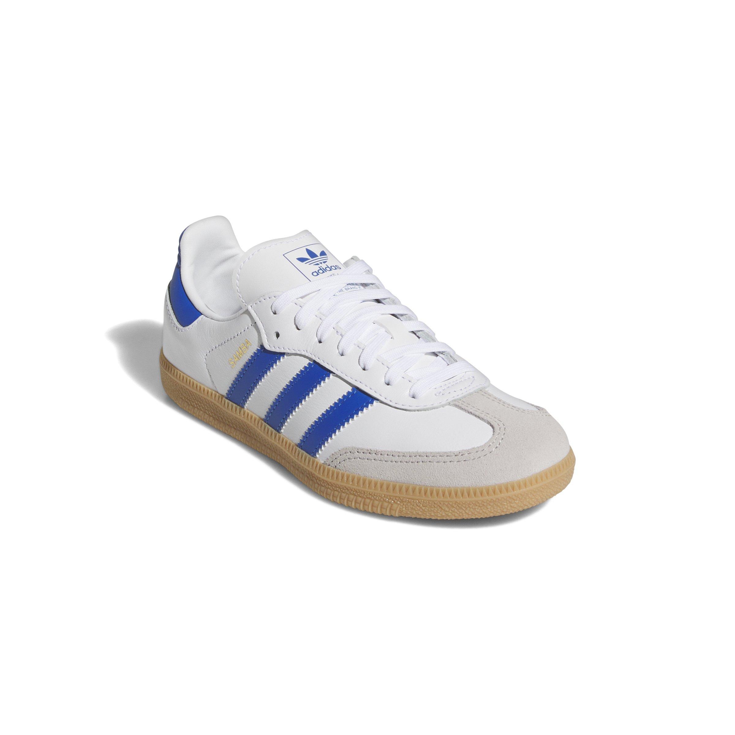 adidas Originals Samba OG Toddler Boys' "Ftwr White/Blue/Gum" Shoe