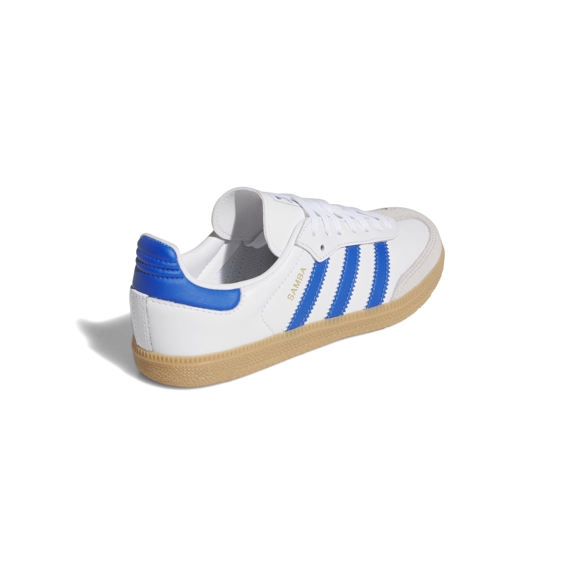 adidas Originals Samba OG Toddler Boys' "Ftwr White/Blue/Gum" Shoe