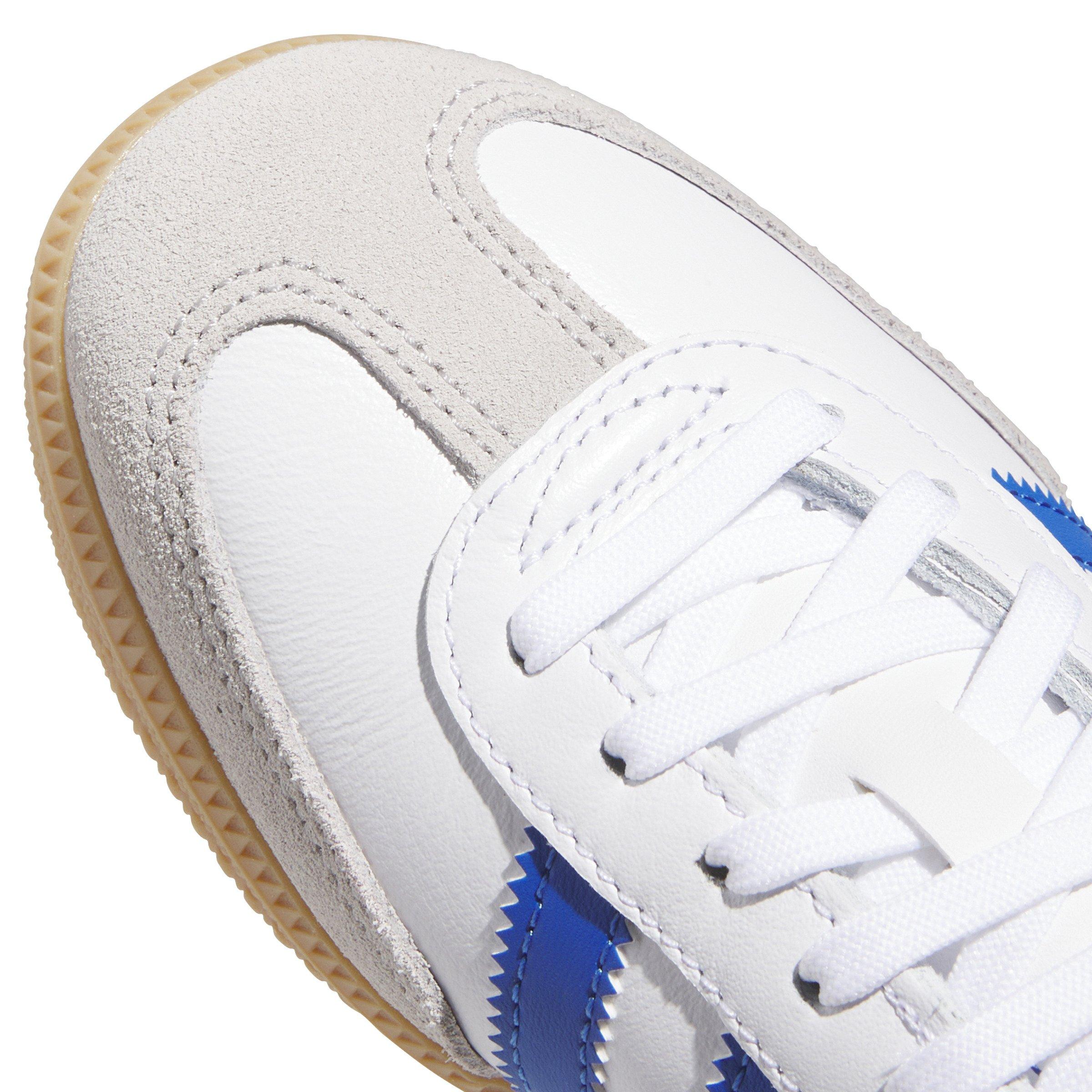 adidas Originals Samba OG Toddler Boys' "Ftwr White/Blue/Gum" Shoe