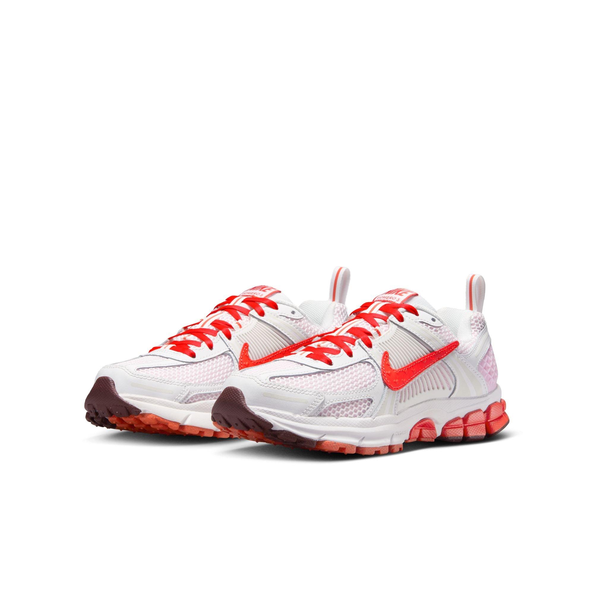 Nike Vomero 5 "Valentine's Day" Grade School Girls' Shoe - SUMMIT WHITE/CRIMSON/PINK FOAM Thumbnail View 3