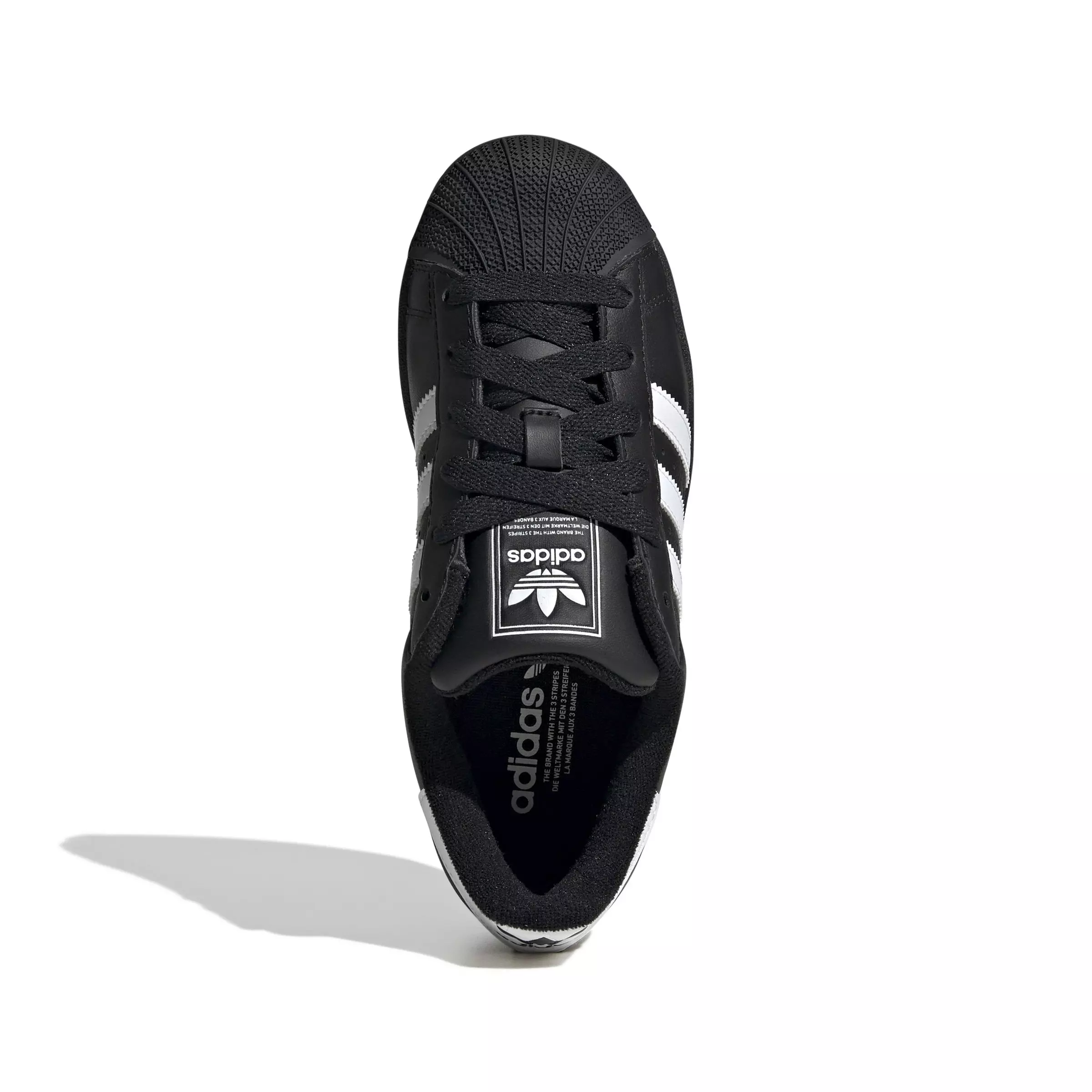 adidas Originals Superstar II "Black/White" Grade School Kids' Shoe - BLACK/WHITE