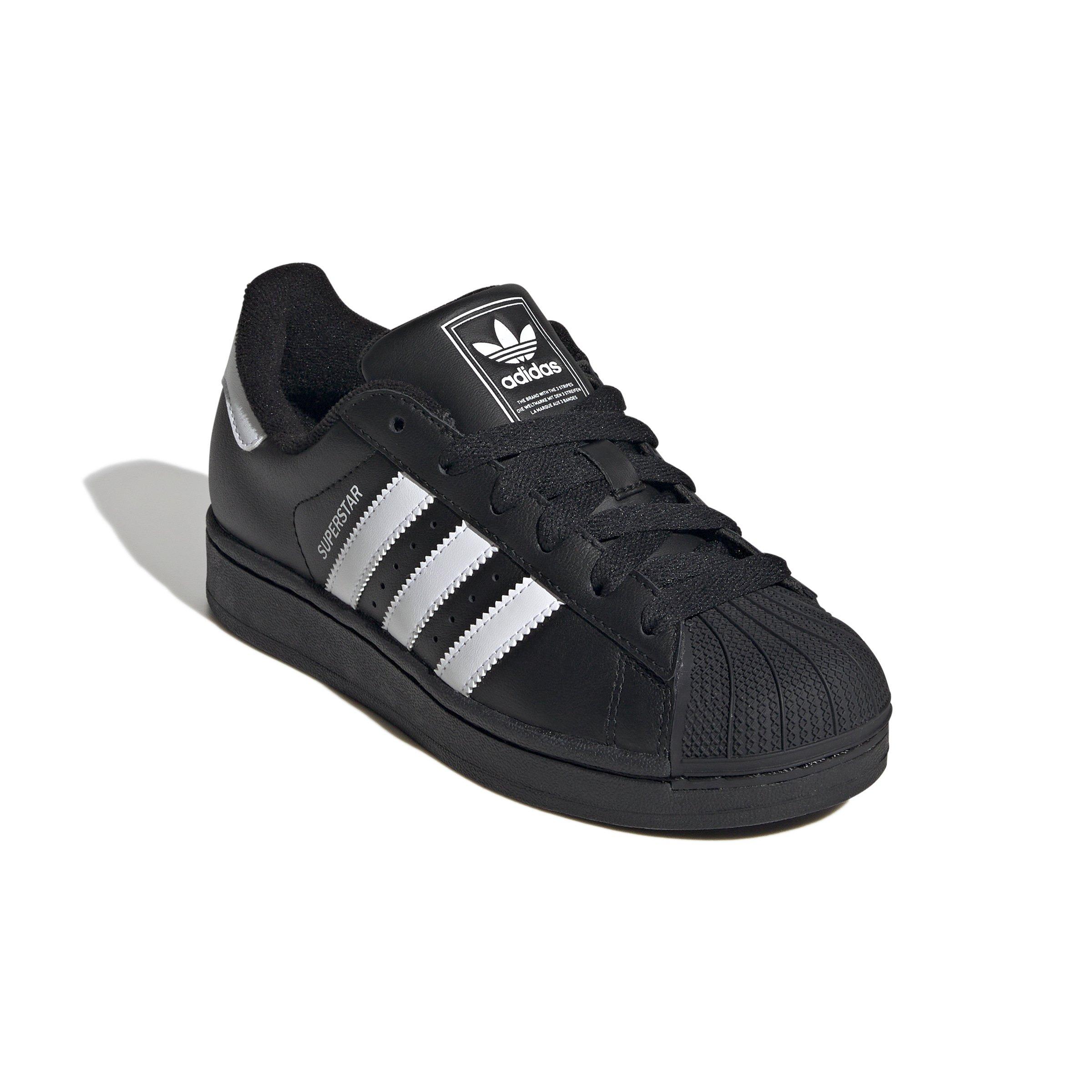 adidas Originals Superstar II Kids' Leather Shoes - Black/White