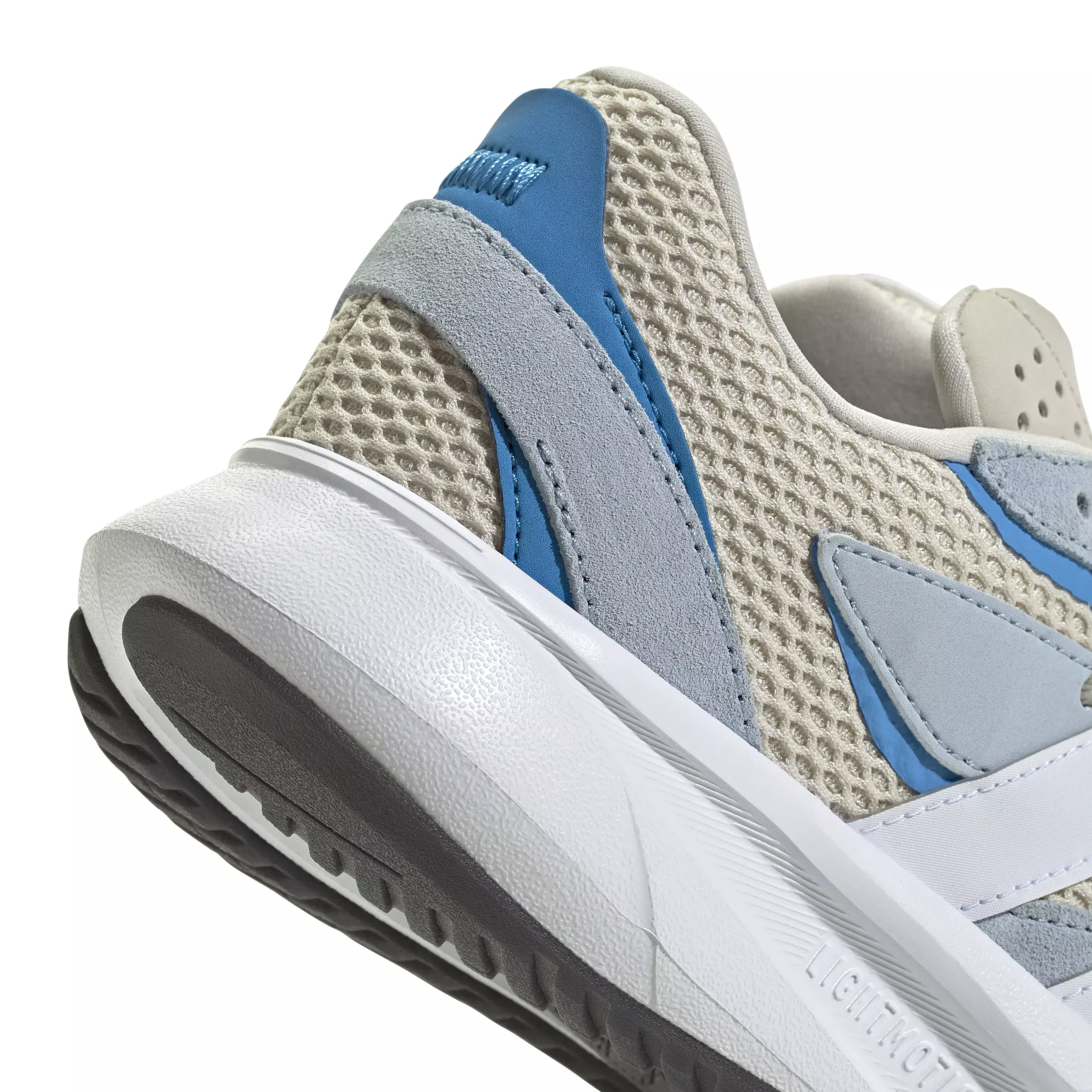 adidas Lightstride "Alumina/Ftwr White/Bright Blue" Grade School Boys' Running Shoe - BLUE