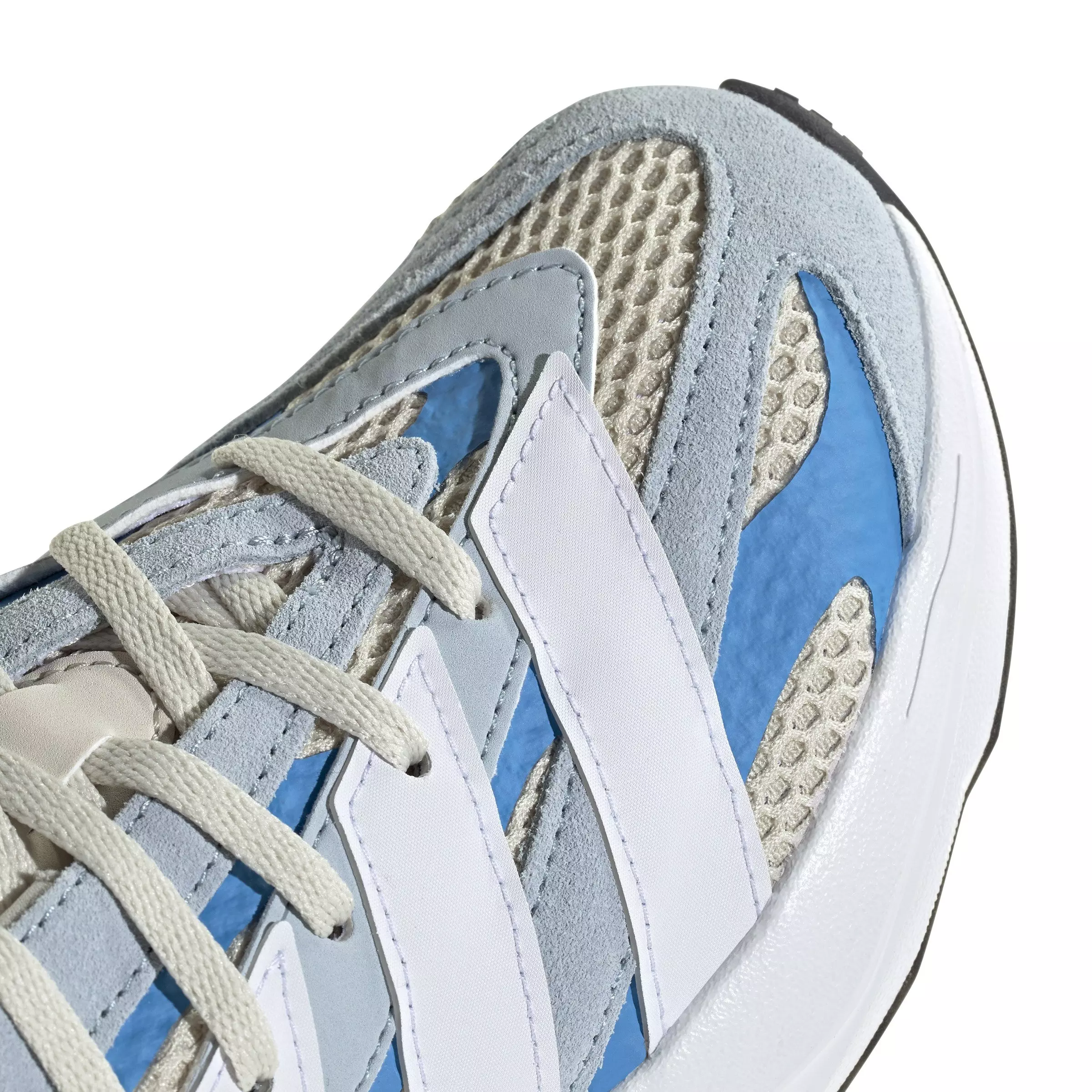 adidas Lightstride "Alumina/Ftwr White/Bright Blue" Grade School Boys' Running Shoe - BLUE