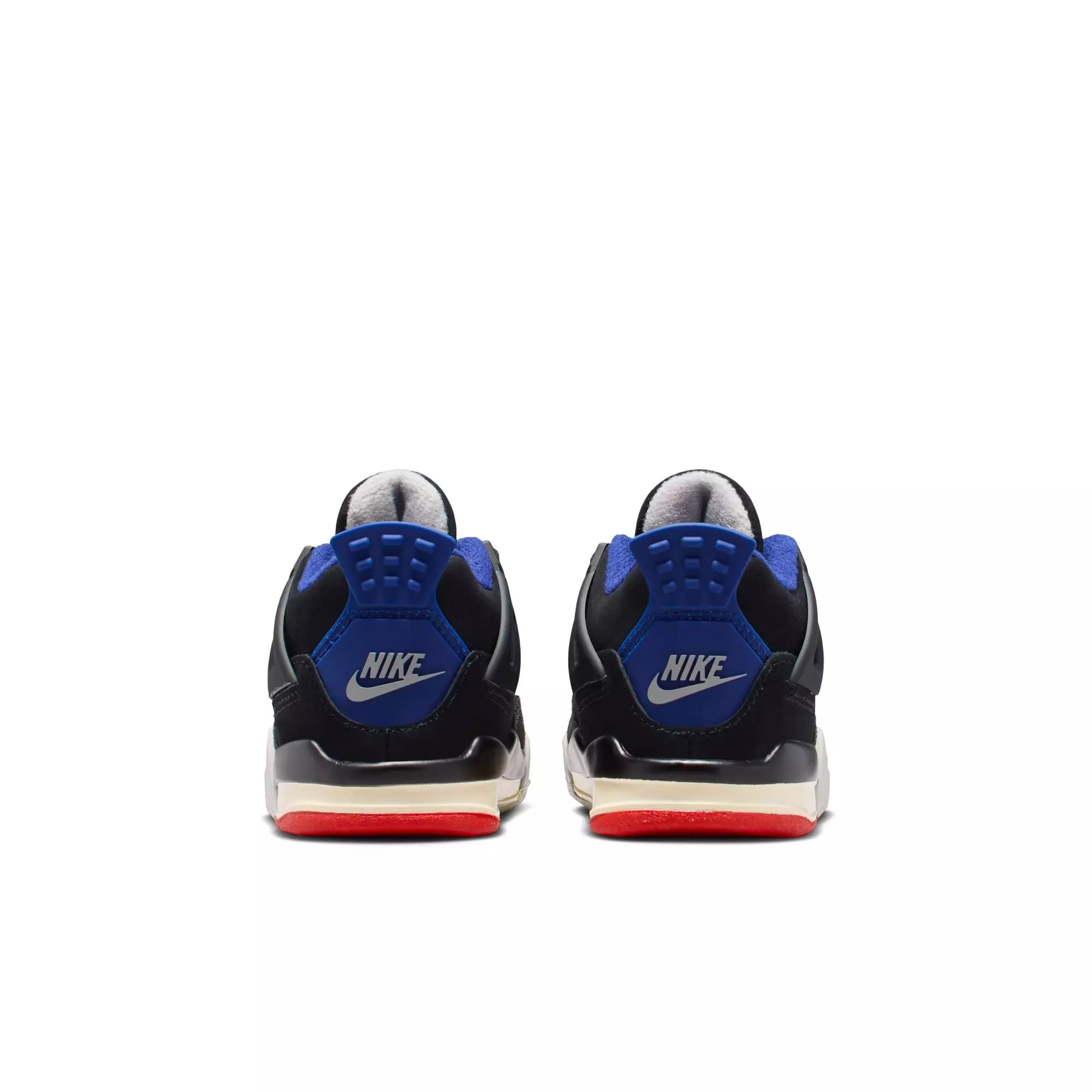 Jordan 4 Retro "Rare Air" Toddler Kids' Shoe - BLACK/FIRE RED/DEEP ROYAL BLUE