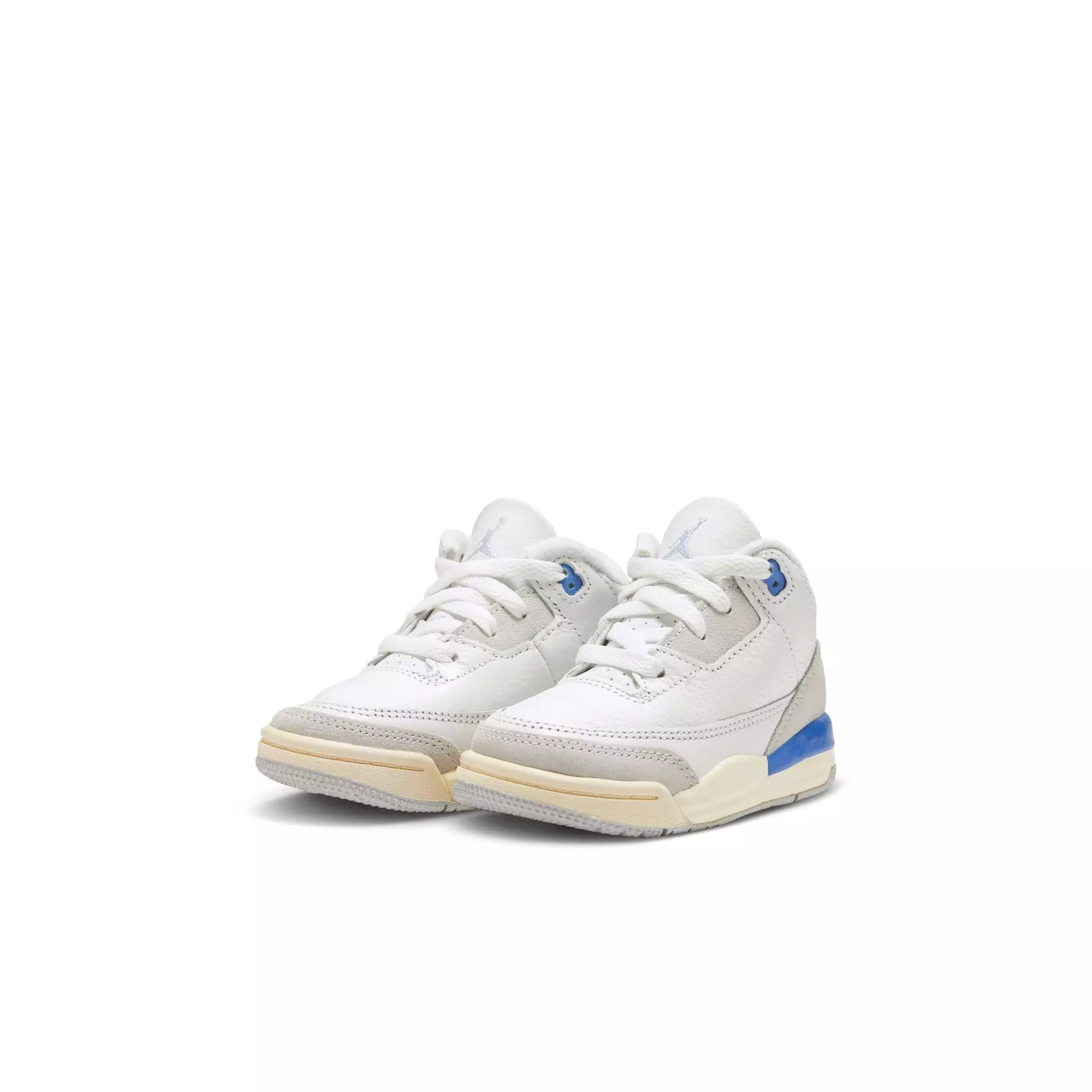 Jordan 3 Retro "Lucky Shorts" Toddler Kids' Shoe -  SUMMIT WHITE/HYDROGEN BLUE/LEGEND BLUE