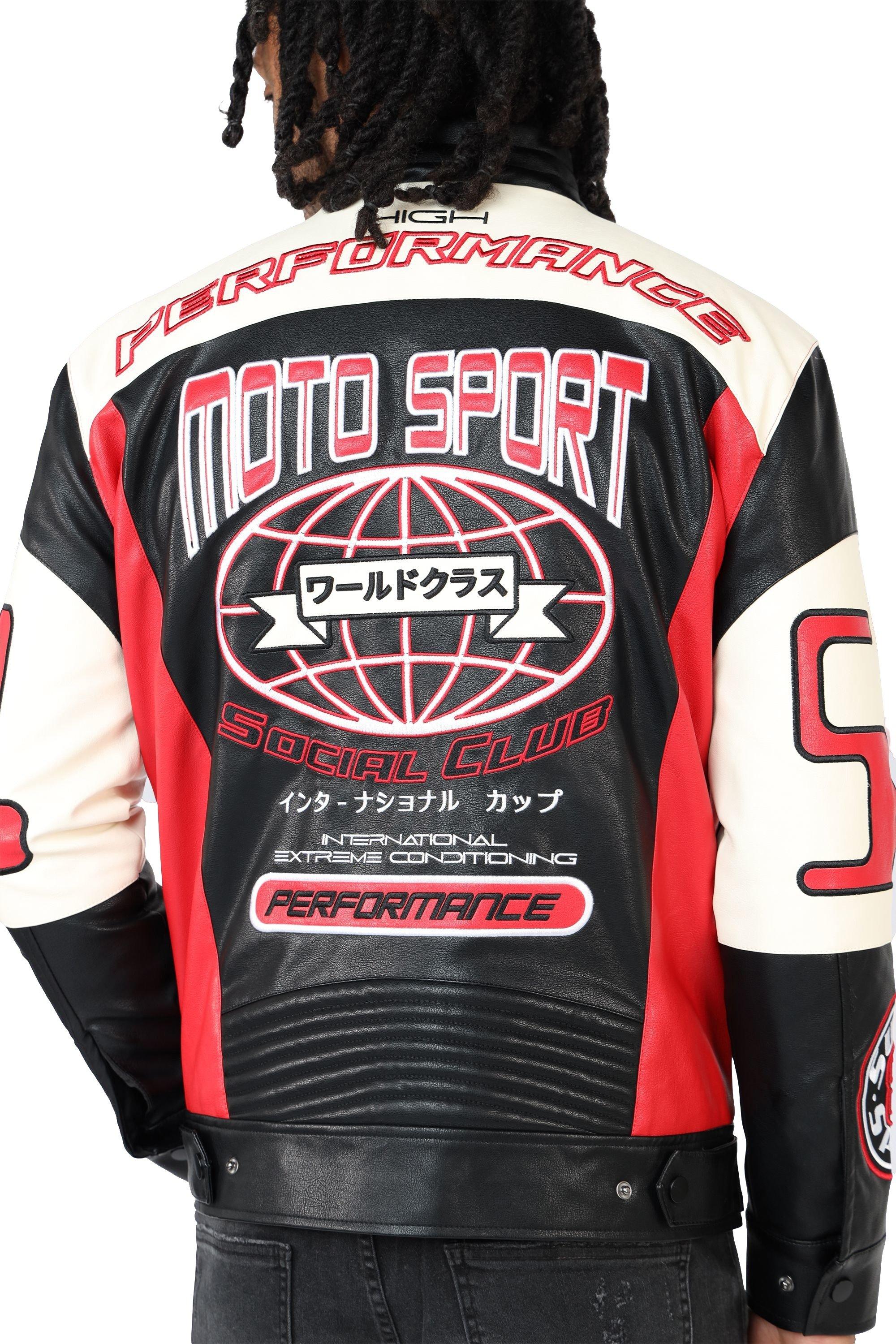 Smoke Rise Men's Racing Jacket - Red - BLACK/RED Thumbnail View 9