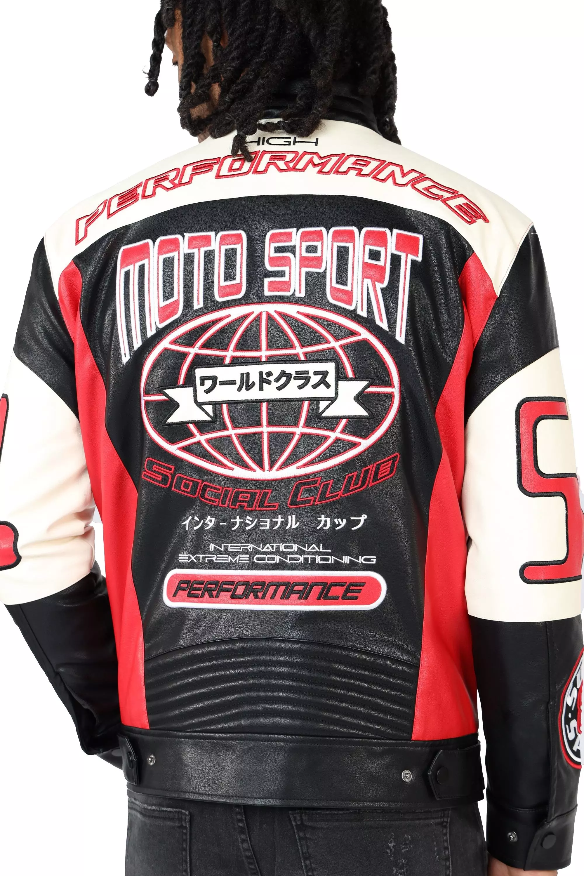 Smoke Rise Men's Racing Jacket - Red - BLACK/RED