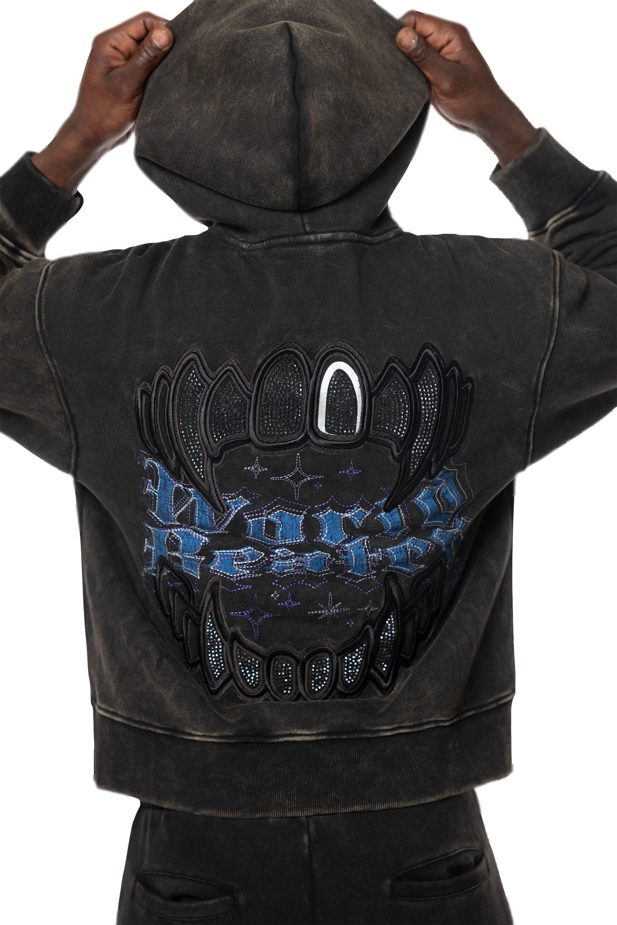 Supreme Rhinestone Bling Hooded Sweatshirt Mens Hoodies Under