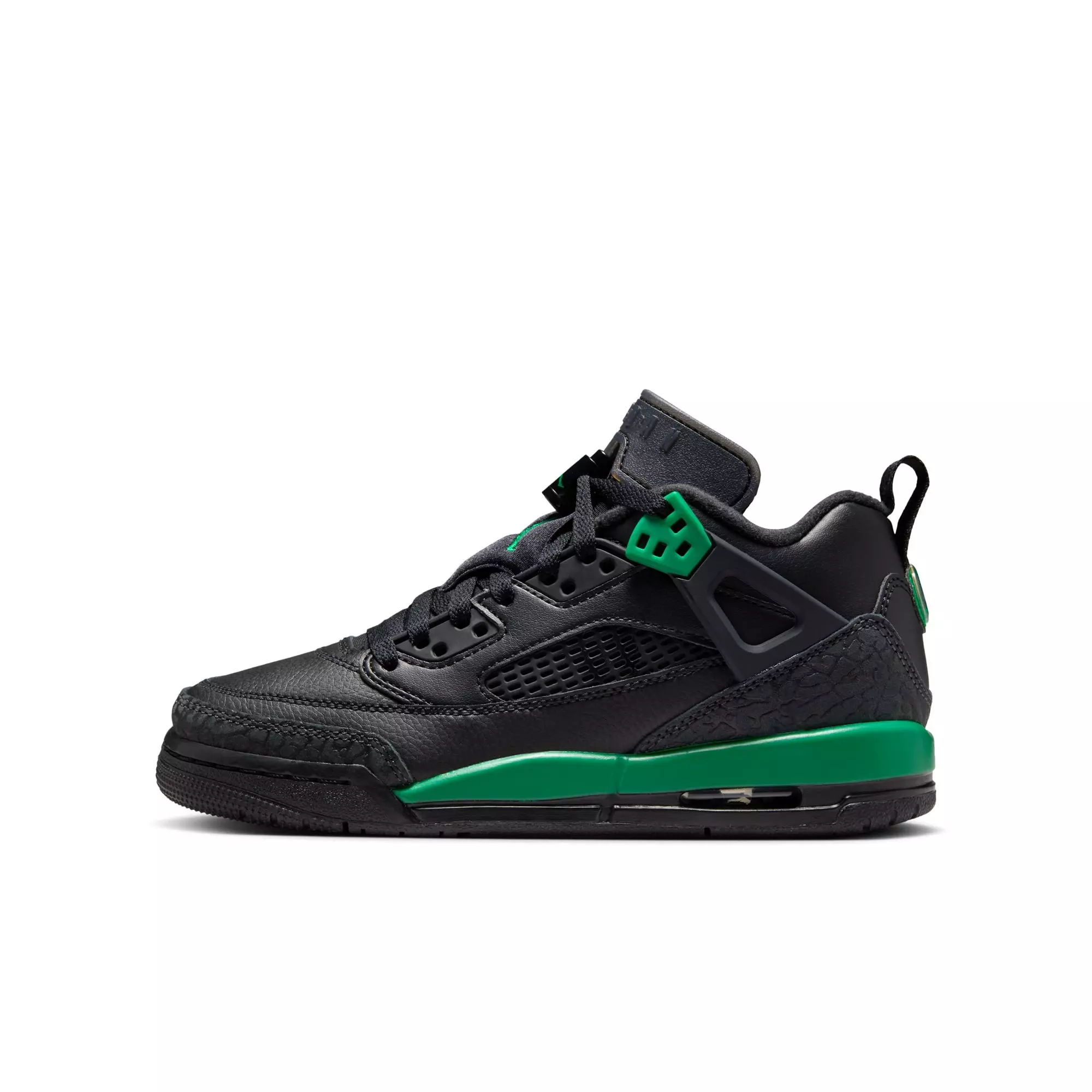 Jordan Spizike Low "Black/Pine Green/Anthracite" Grade School Boys' Shoe - BLACK/GREEN