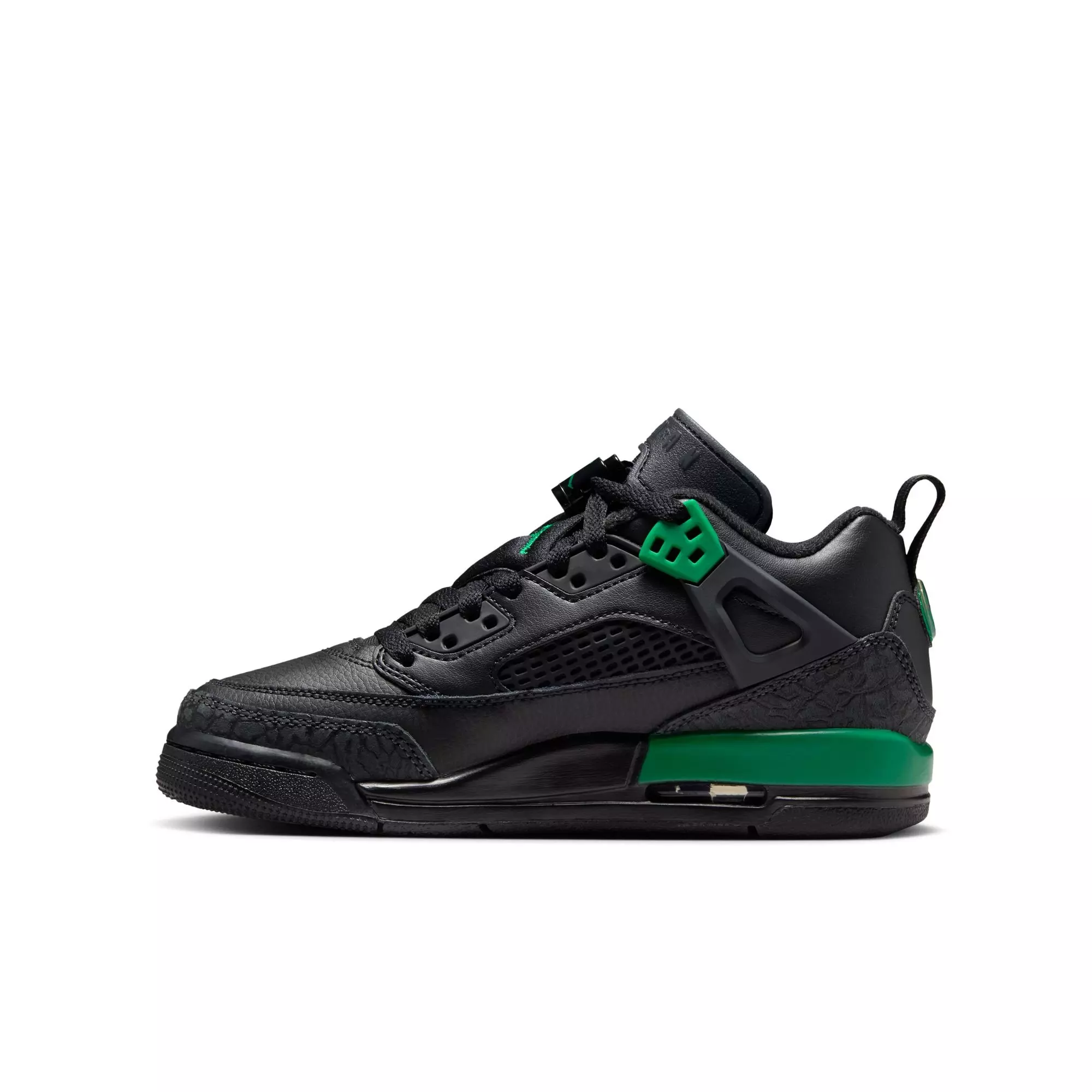 Jordan Spizike Low "Black/Pine Green/Anthracite" Grade School Boys' Shoe - BLACK/GREEN
