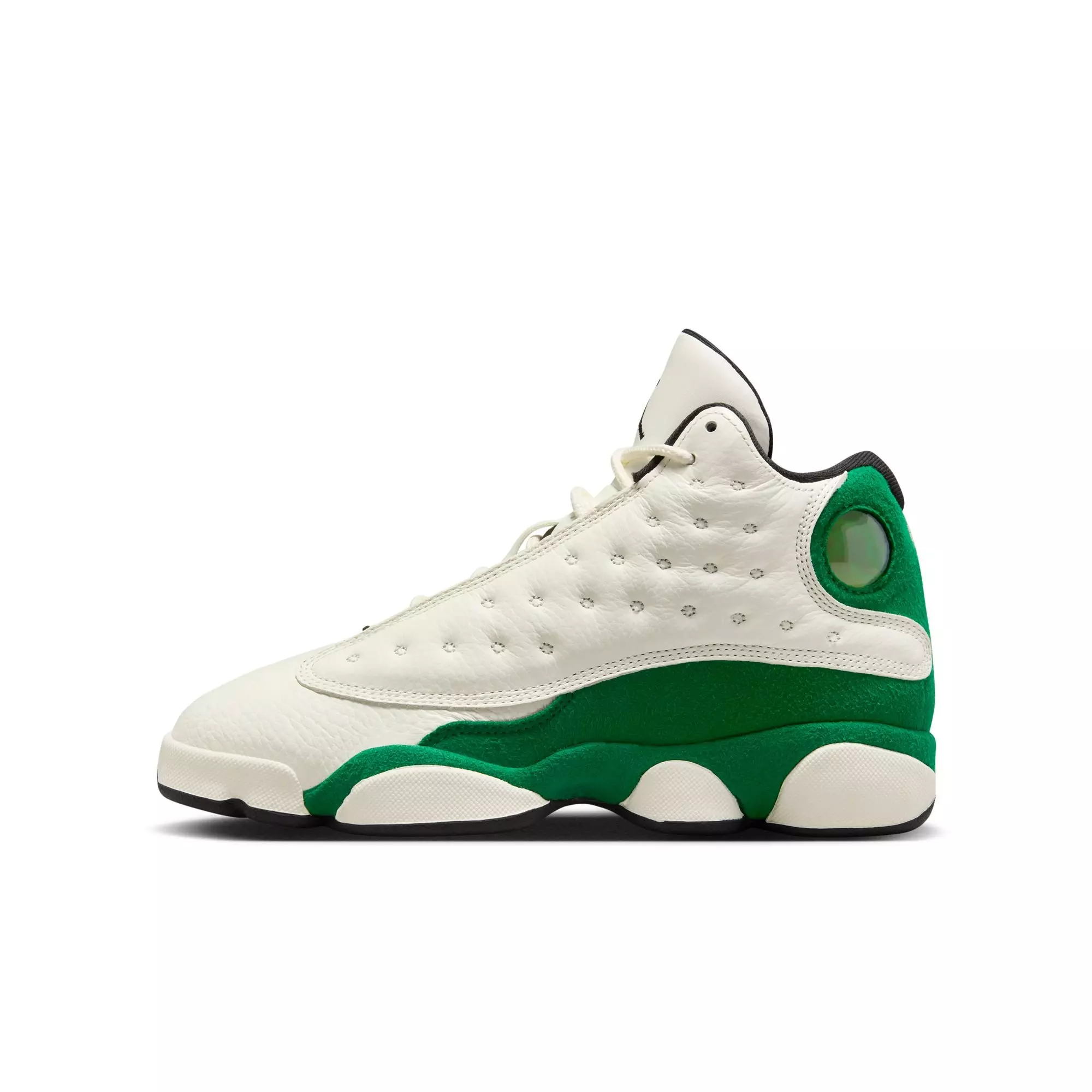 Jordan 13 Retro "Court of Legends" Grade School Kids' Shoe - SAIL/BLACK/PINE GREEN