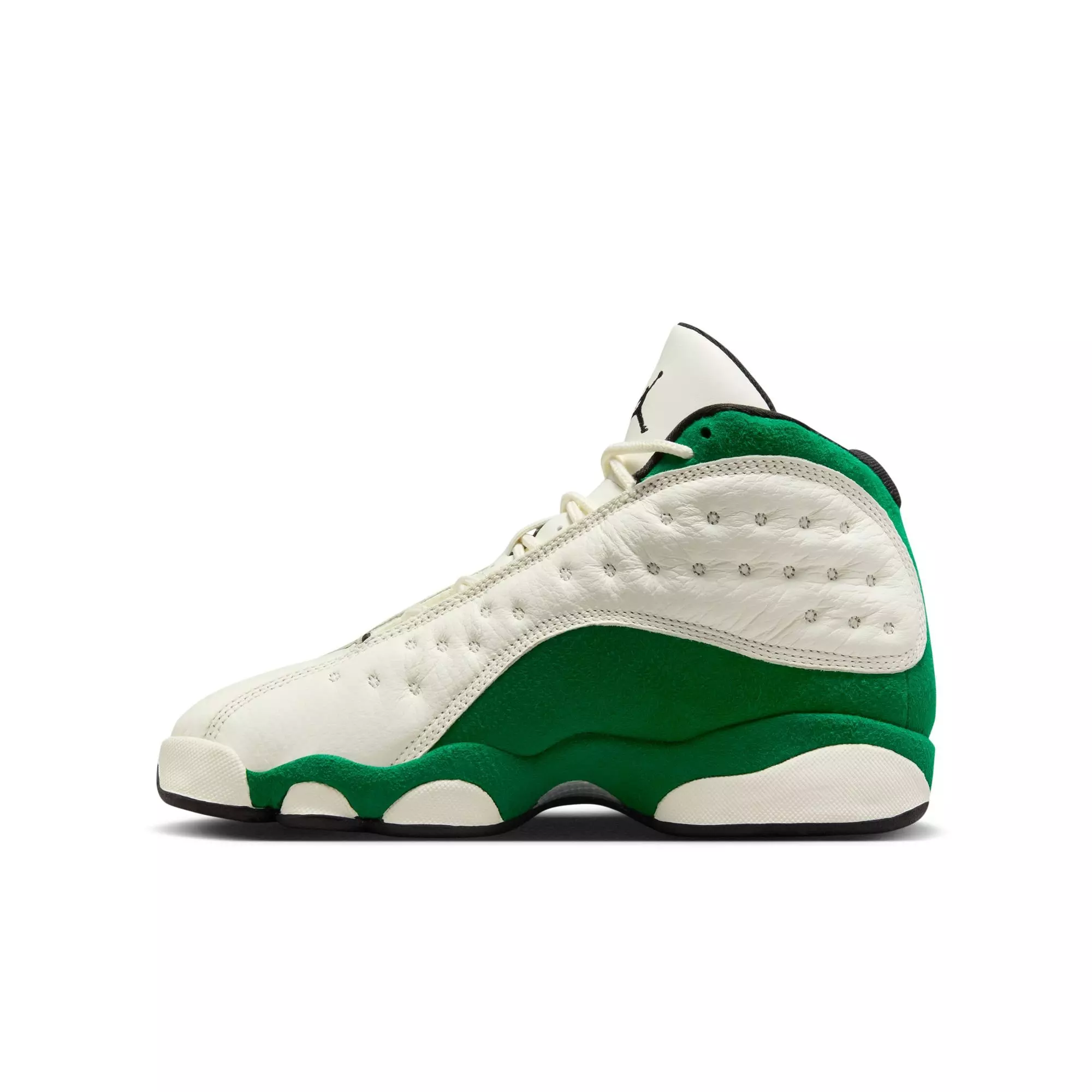Jordan 13 Retro "Court of Legends" Grade School Kids' Shoe - SAIL/BLACK/PINE GREEN