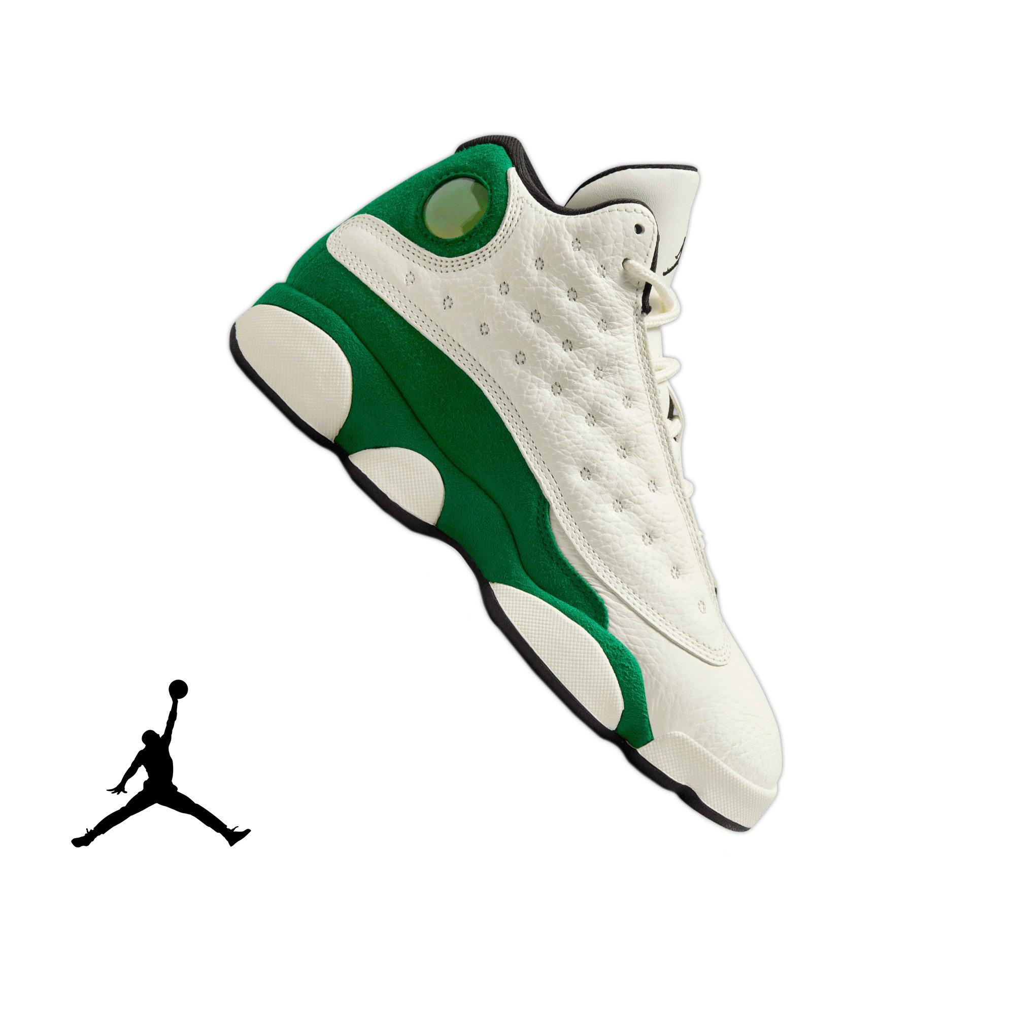 Jordan 13 Retro "Court of Legends" Grade School Kids' Shoe - SAIL/BLACK/PINE GREEN