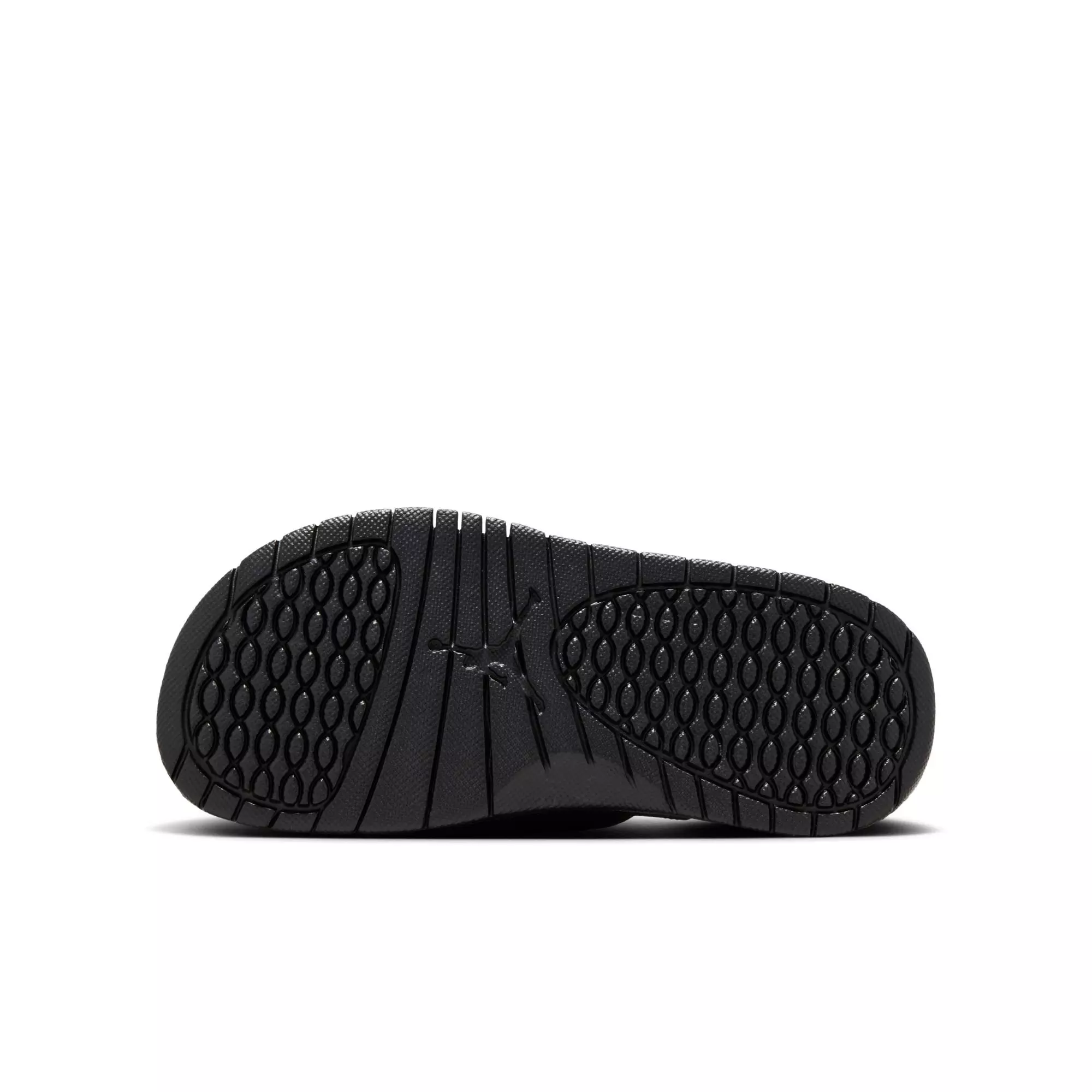 Jordan Hyrdro Retro 5 "Black/Fire Red/Silver" Grade School Boys' Slide - BLACK/RED