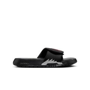 Jordan Hyrdro Retro 5 "Black/Fire Red/Silver" Grade School Boys' Slide