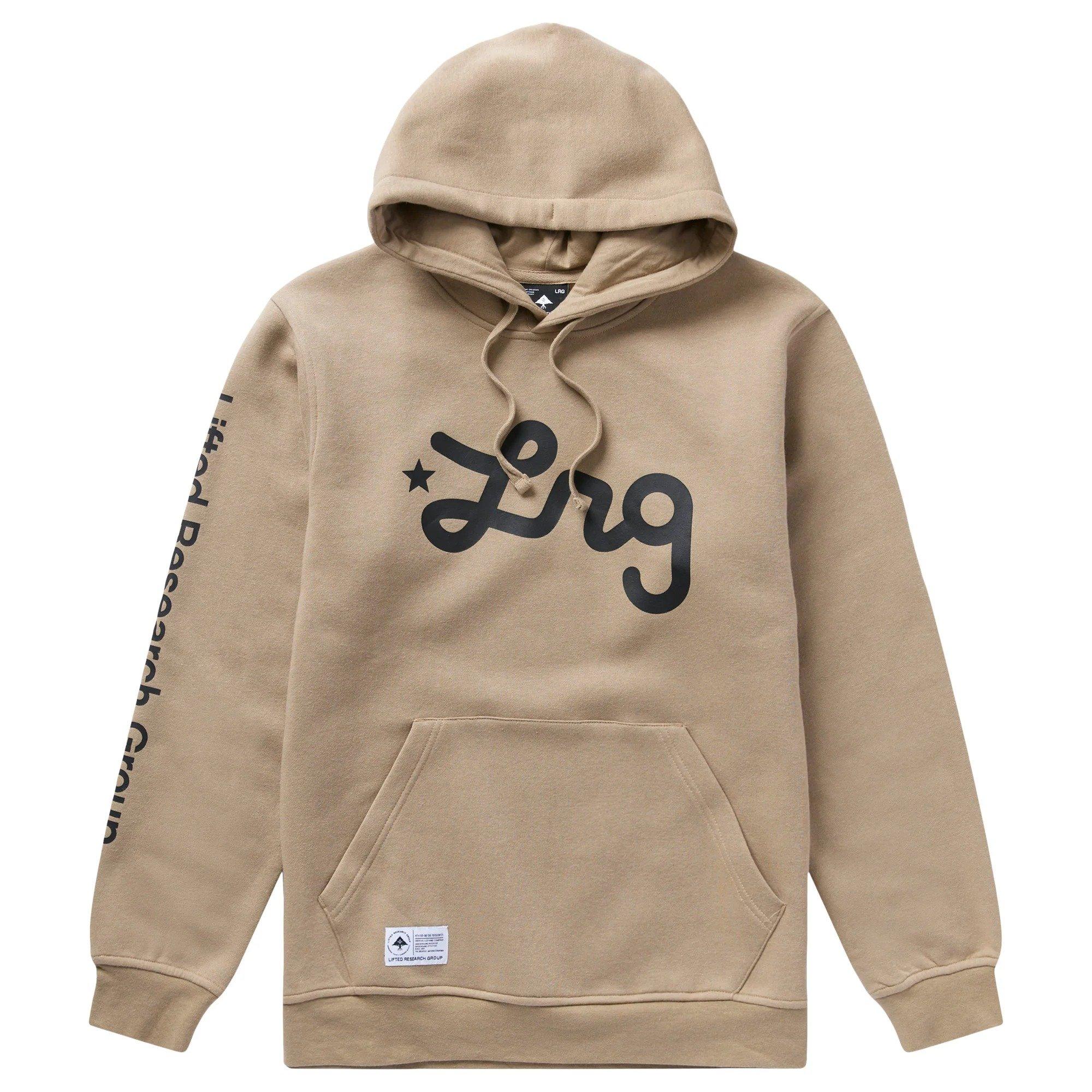 LRG Men's Lifted Script Pullover Hoodie - KHAKI Thumbnail View 1