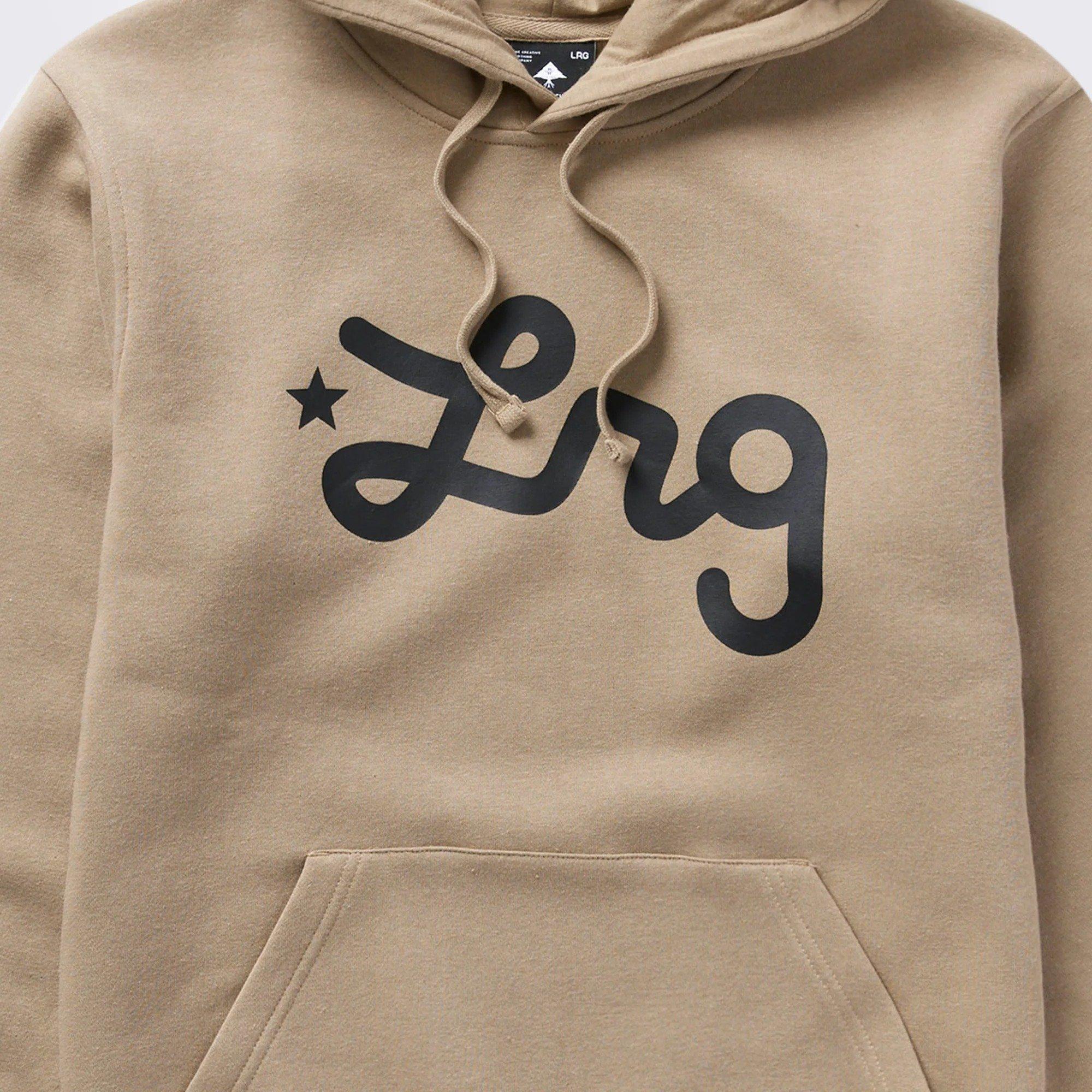 LRG Men's Lifted Script Pullover Hoodie - KHAKI Thumbnail View 2