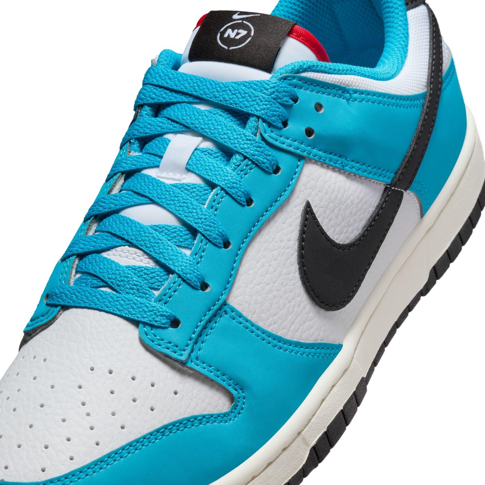 Nike Dunk Low Next Nature N7 "Dark Turquoise" Unisex Shoe - DARK TURQUOISE/BLACK/SAIL Thumbnail View 4