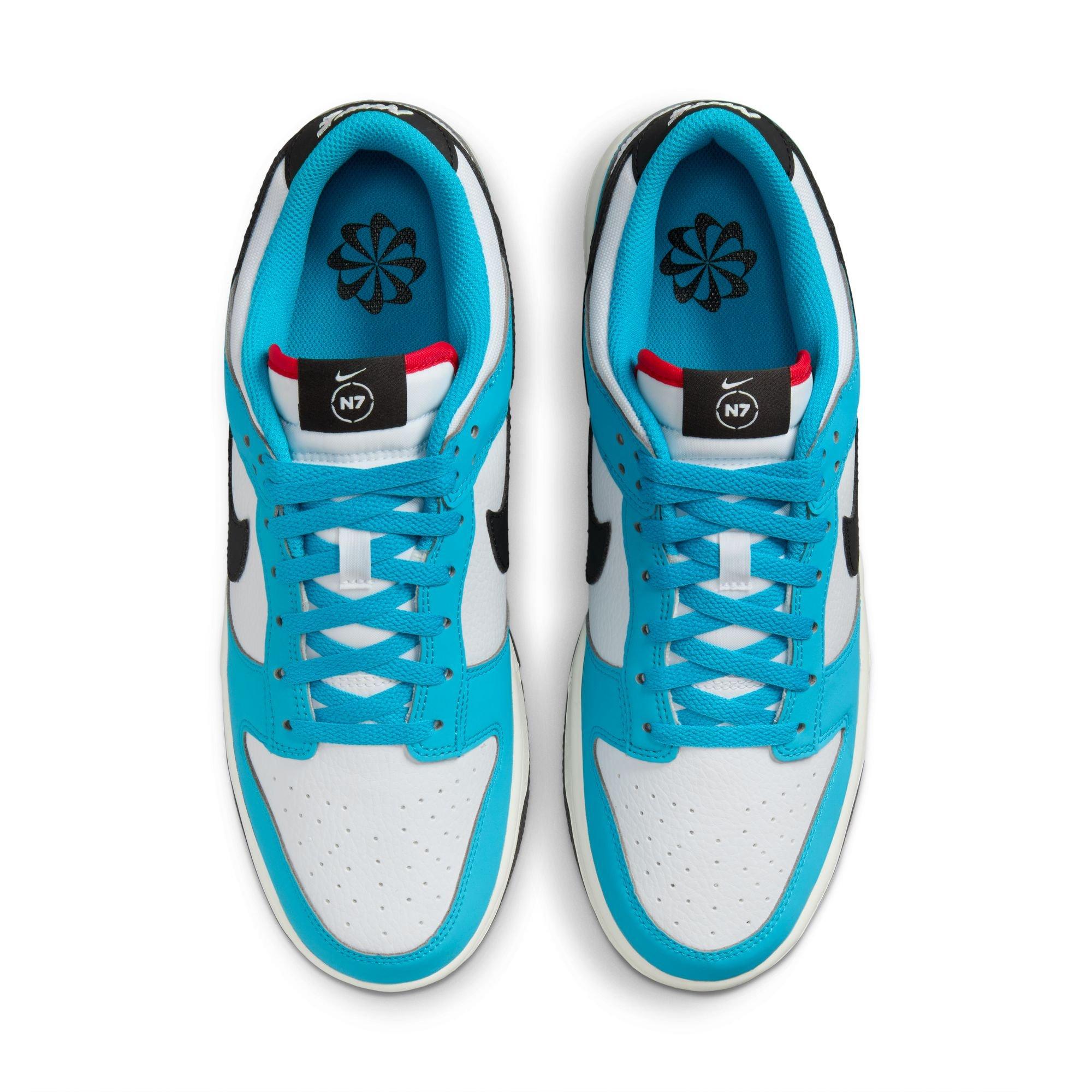 Nike Dunk Low Next Nature N7 "Dark Turquoise" Unisex Shoe - DARK TURQUOISE/BLACK/SAIL Thumbnail View 9