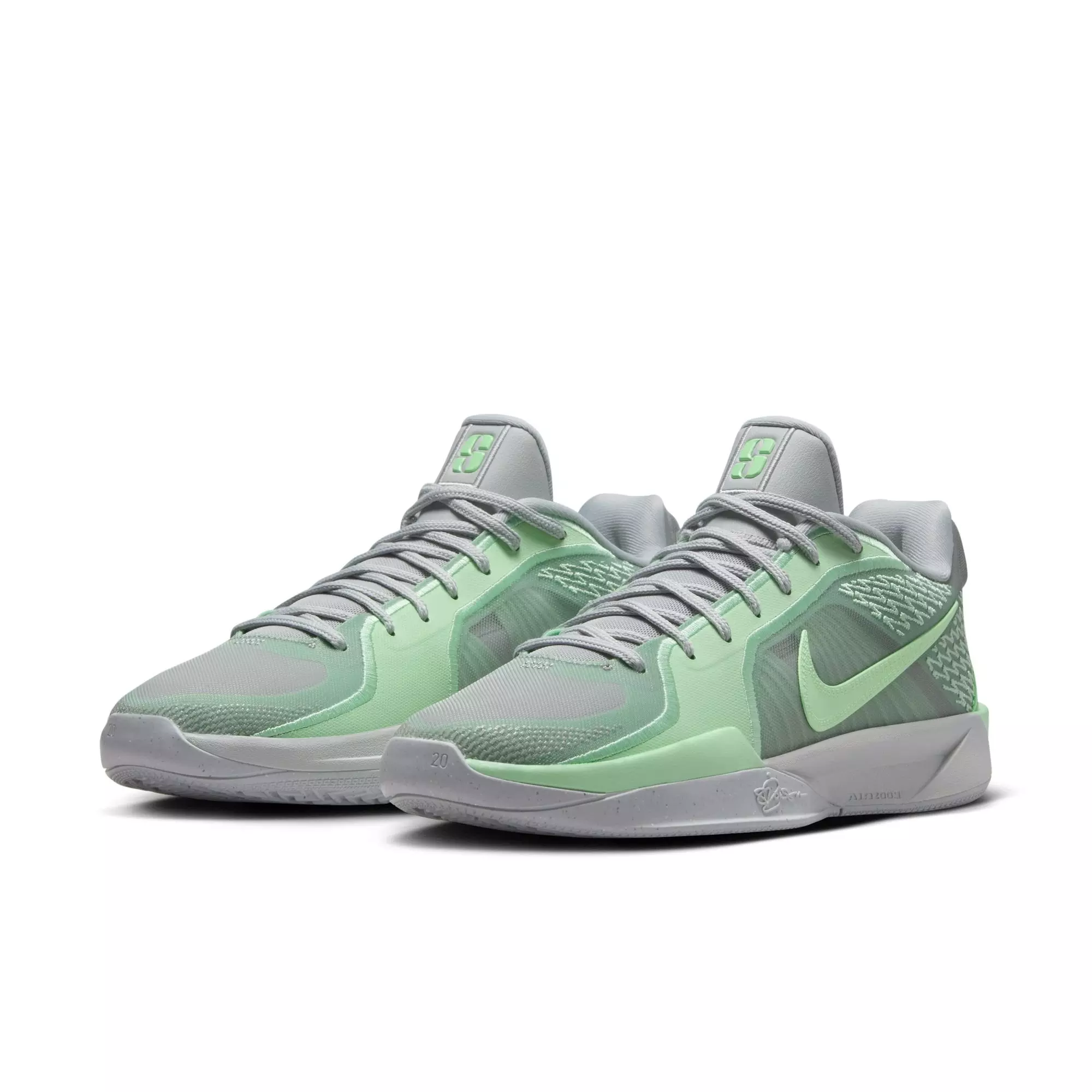 Nike Sabrina 2 "Bridge" Basketball Shoe - SMOKE GREY/VAPOR GREEN/FRESH MINT