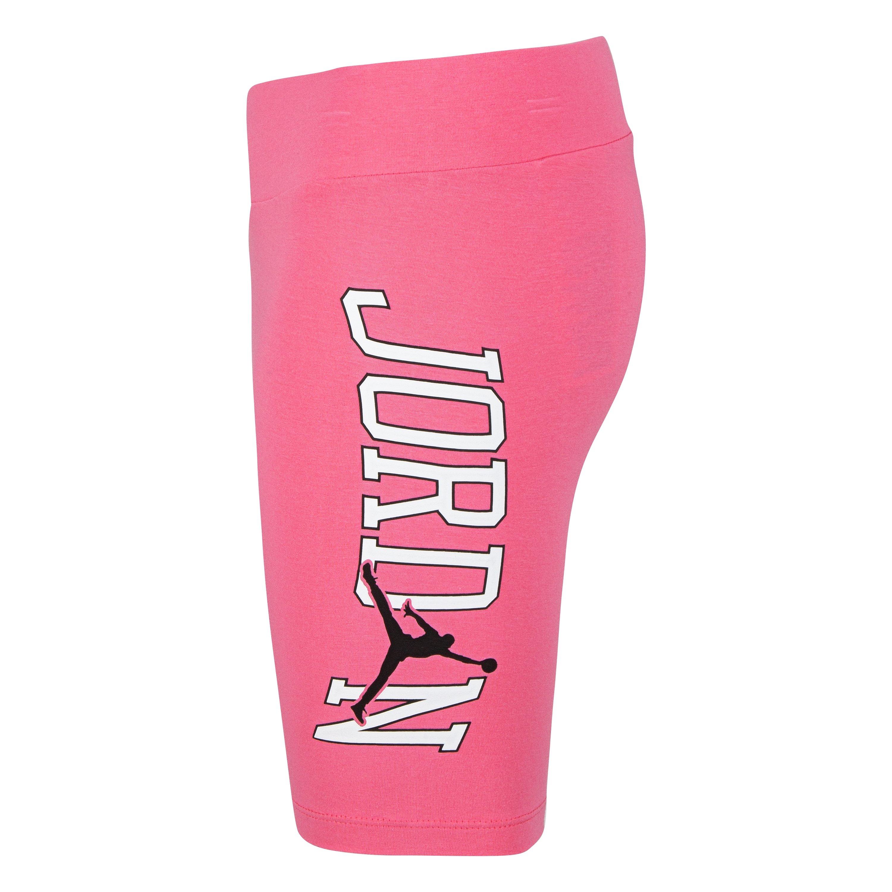 pink jordan biker shorts