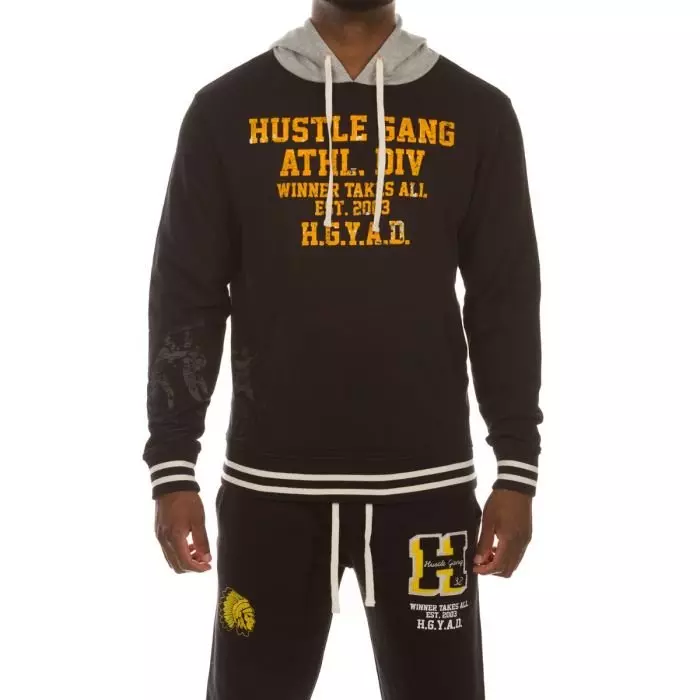 Hustle Gang Men's Huddle Hoodie - BLACK