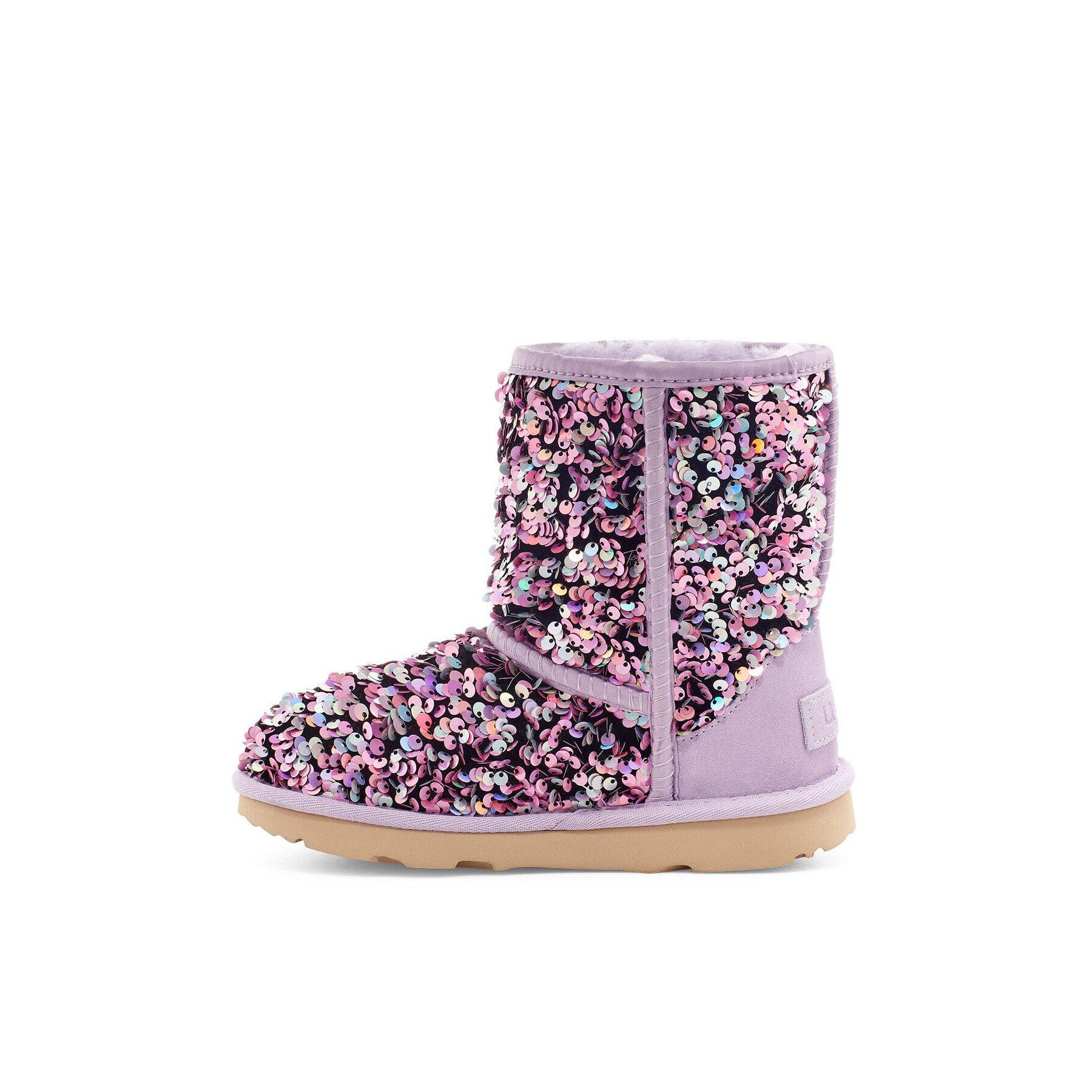 UGG Classic II Stellar Sequin "Lilac Frost" Grade School Girls' Boot