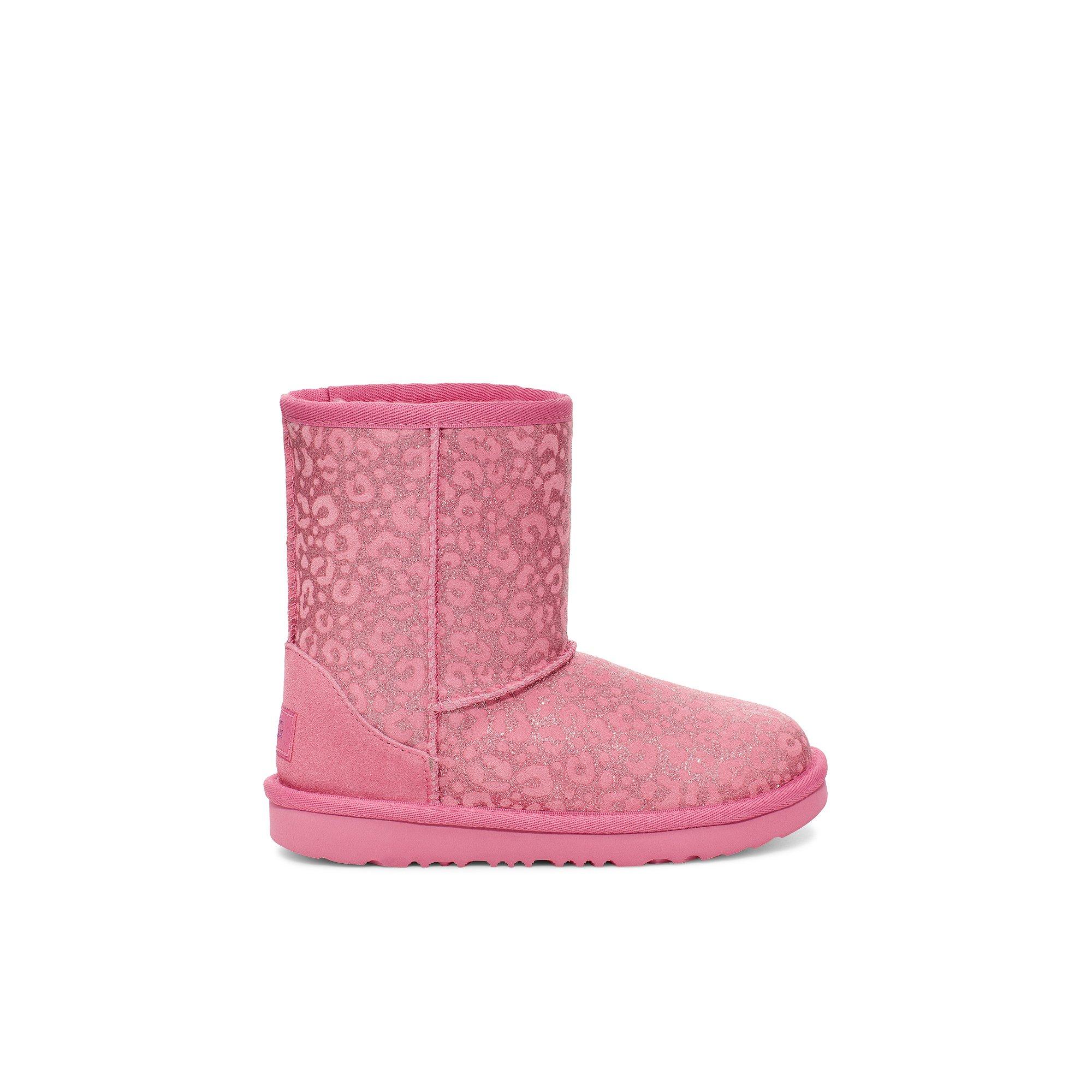 Girls pink 2024 glitter uggs