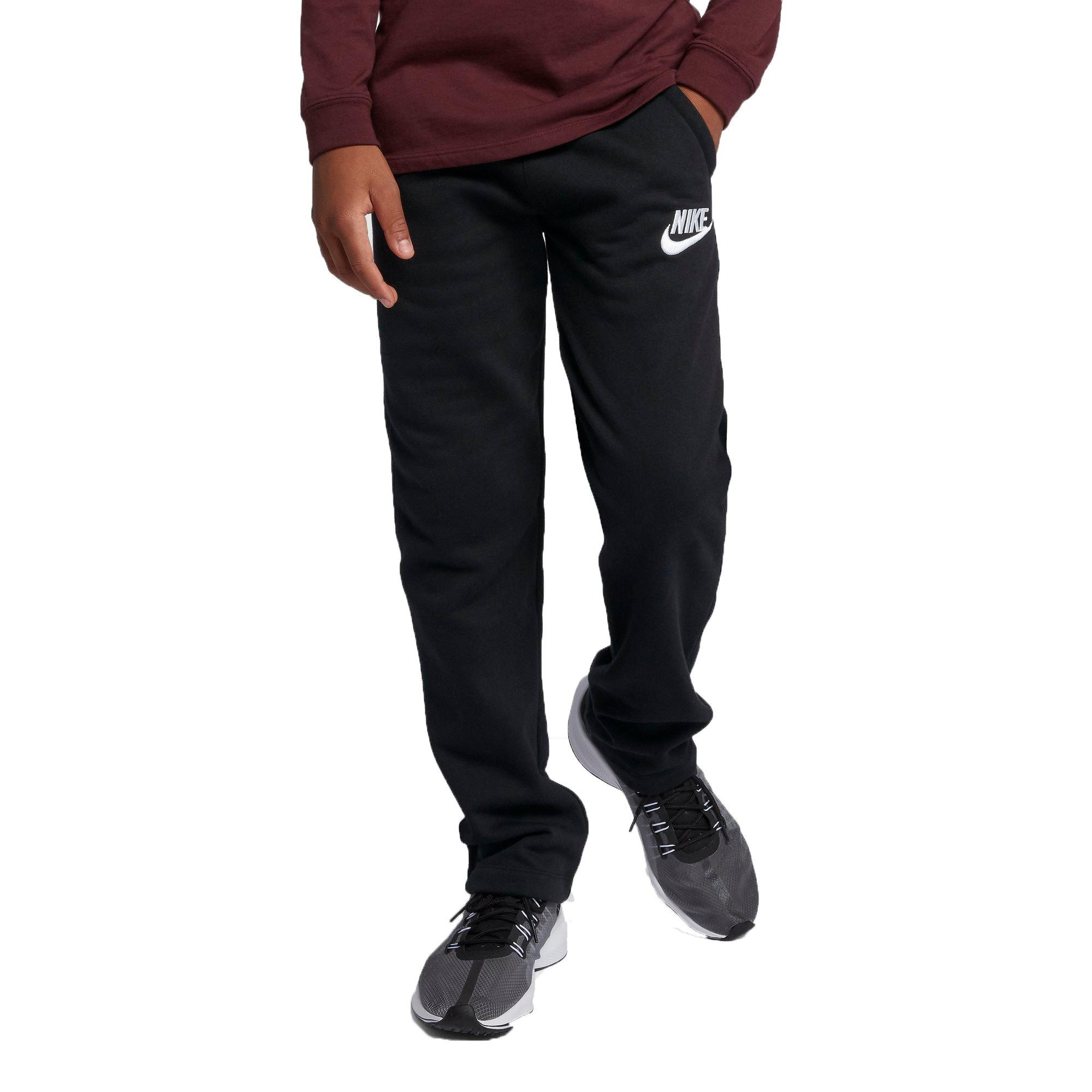 nike open hem fleece pants