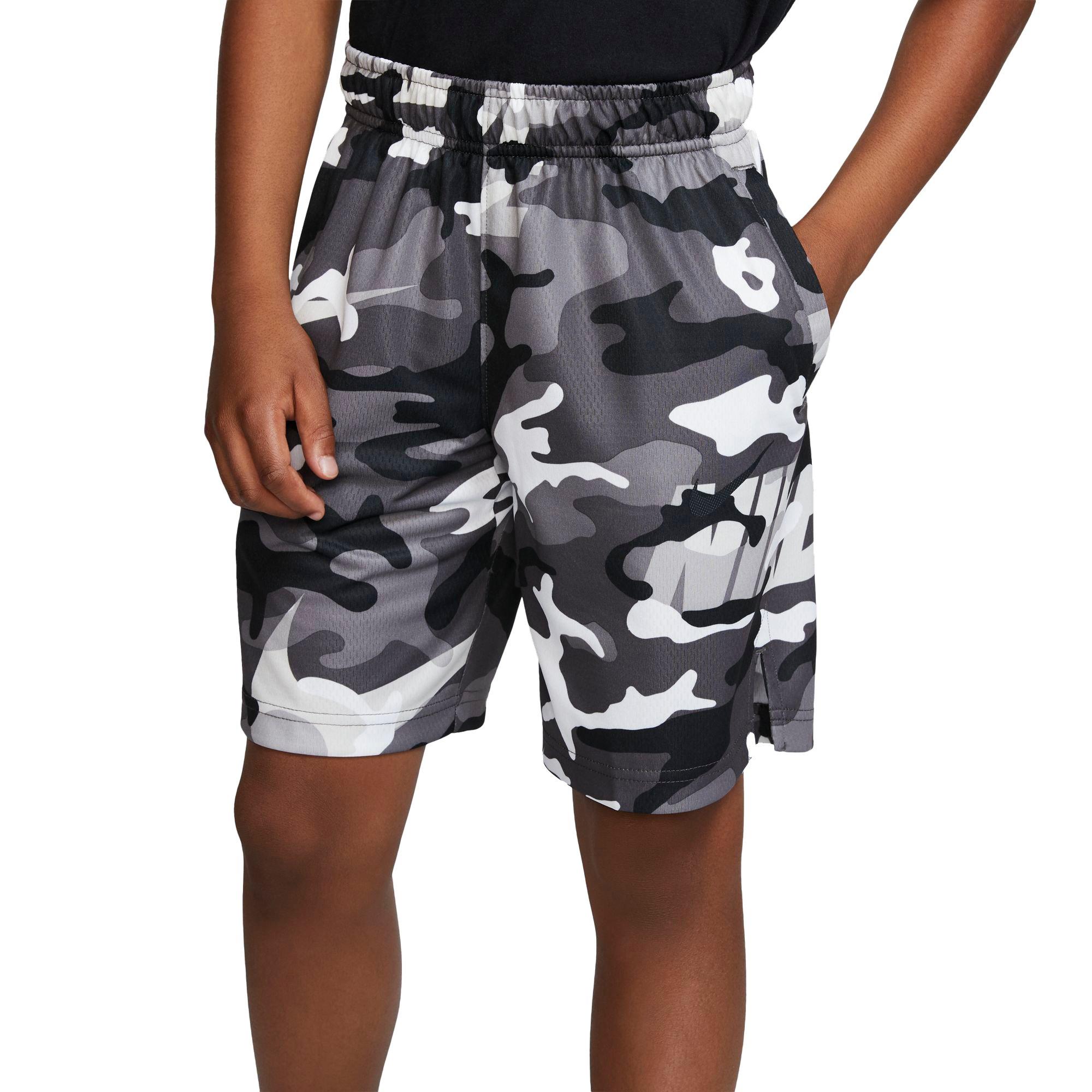 grey camo nike shorts