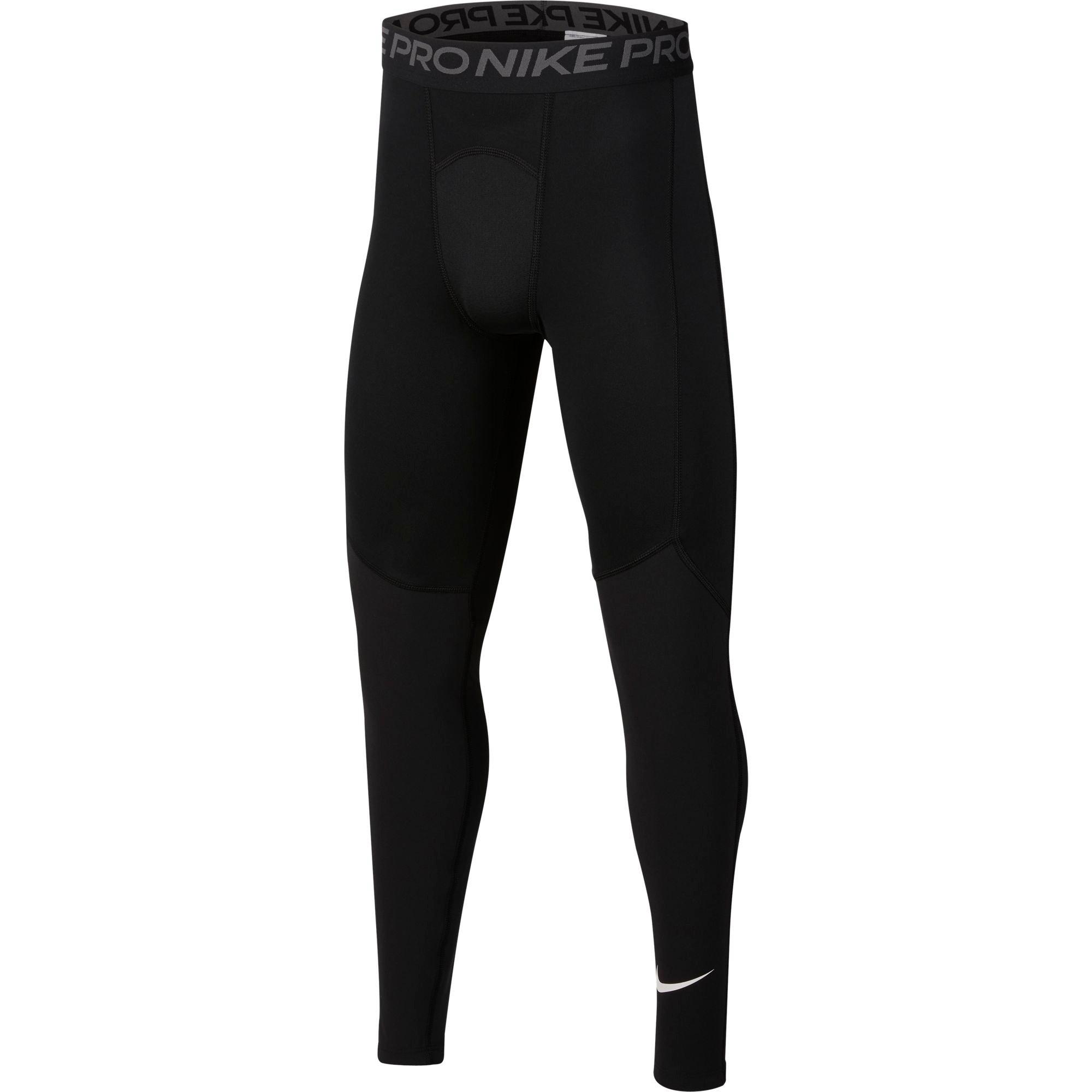 Nike Pro Combat Core Compression L/S Black Kids + Pro Hyperwarm Compression  Tights Black Kids