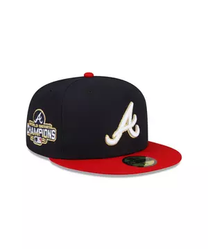 Atlanta Braves New Era 2021 World Series Champions Locker Room 9FORTY  Adjustable Hat - Graphite