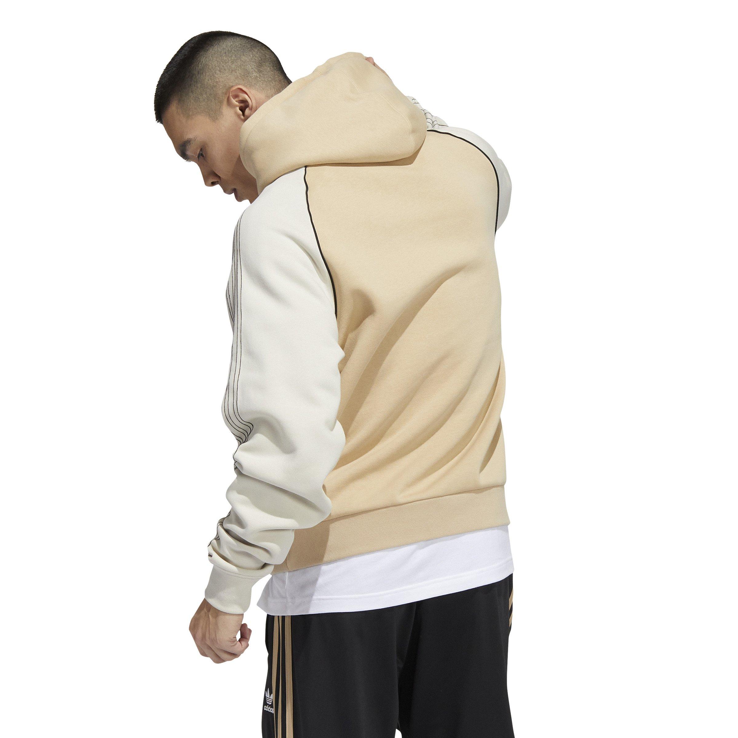 Adidas beige hot sale hoodie mens