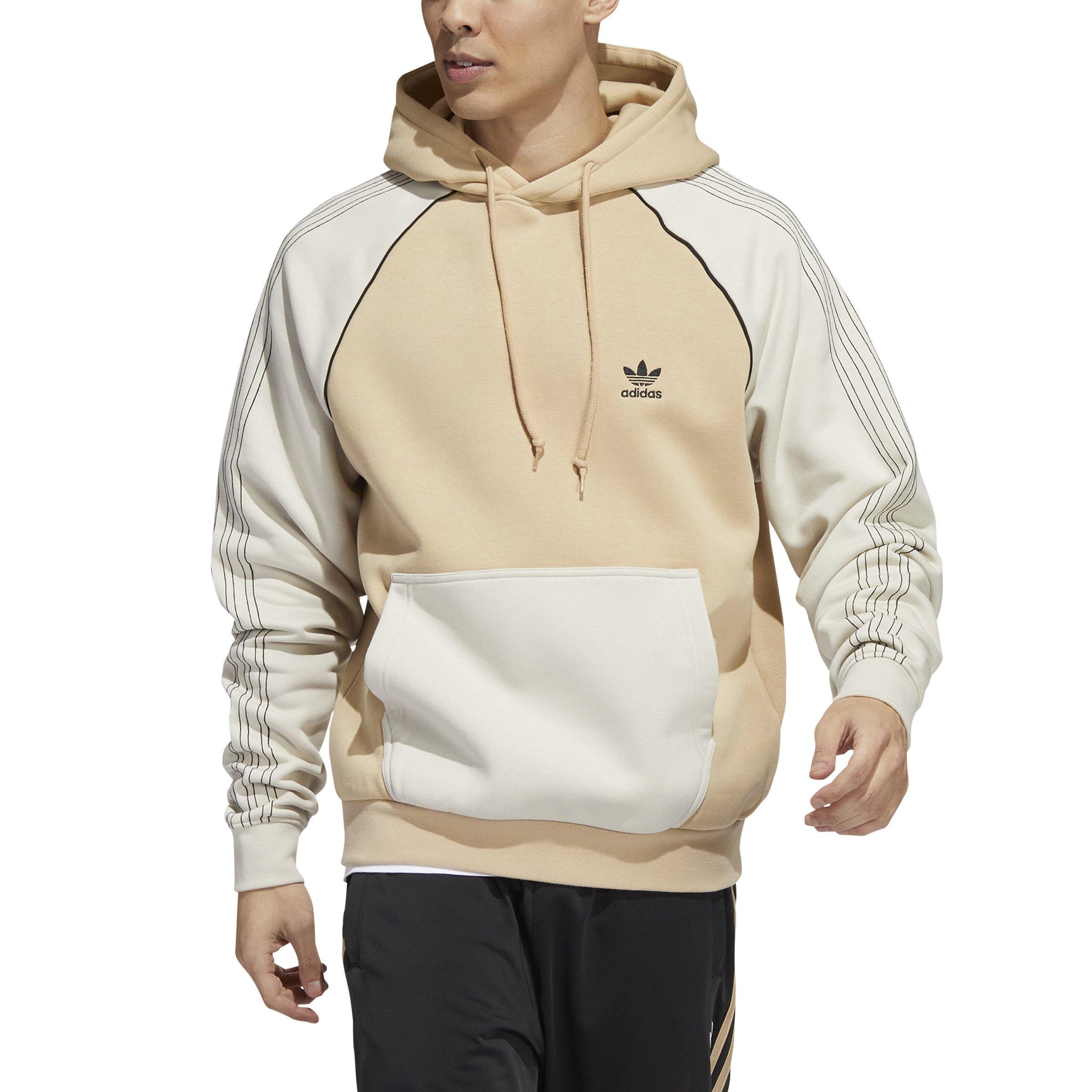 Mens beige 2024 adidas hoodie