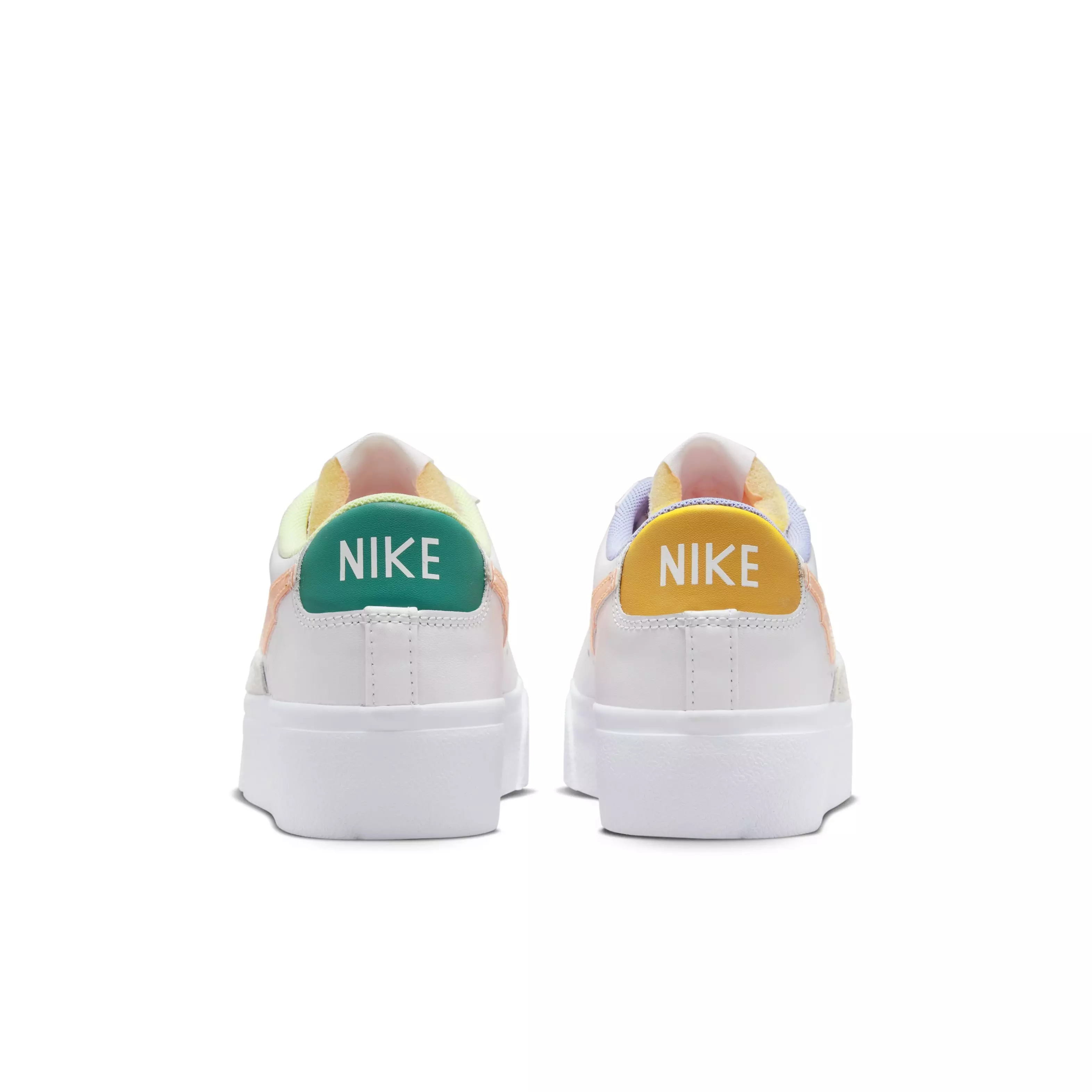Nike Blazer Low Platform "White/Peach Cream/Light Thistle" Women's Shoe - WHITE/MULTI
