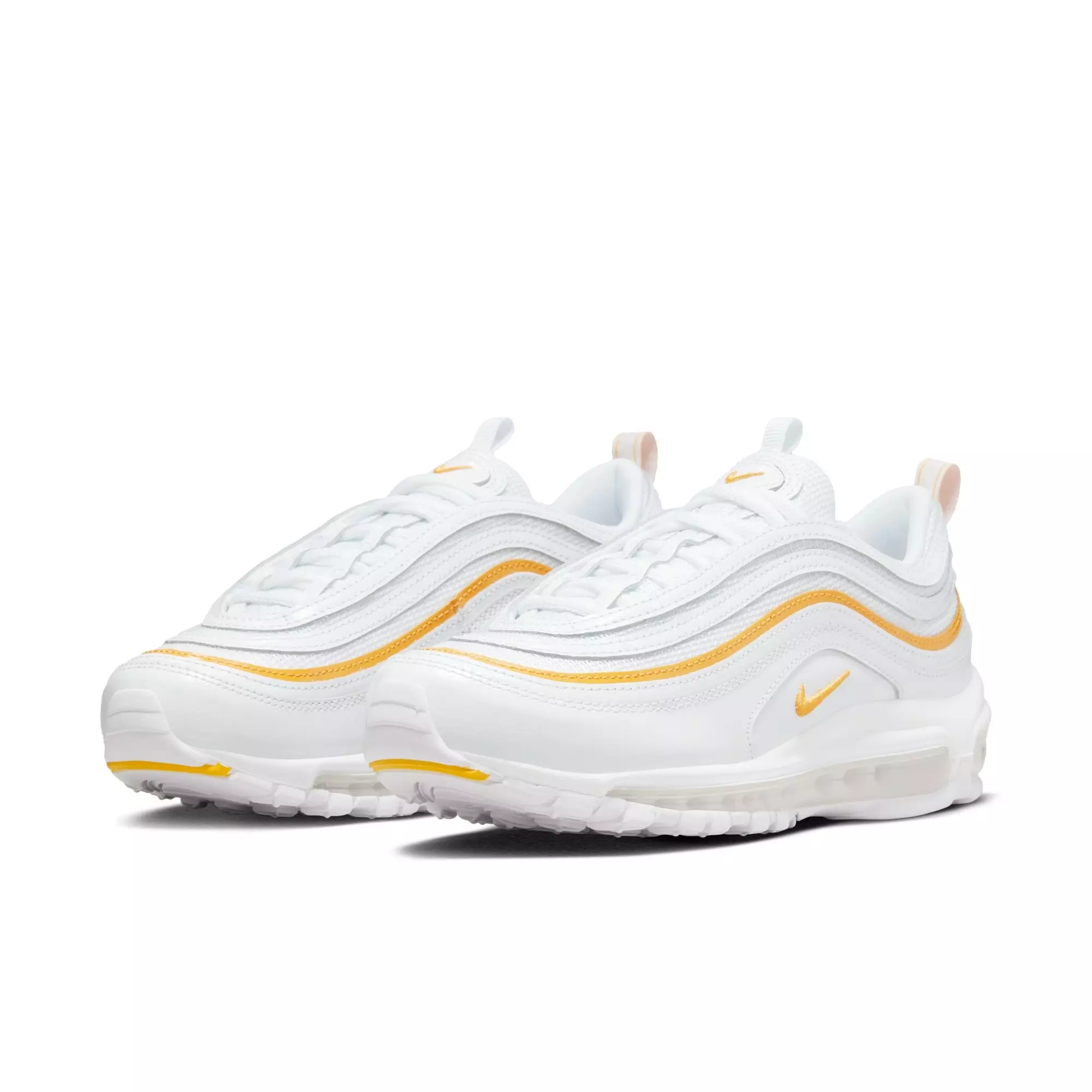 Nike Air Max 97 "White/University Gold" Women's Shoe - WHITE/GOLD