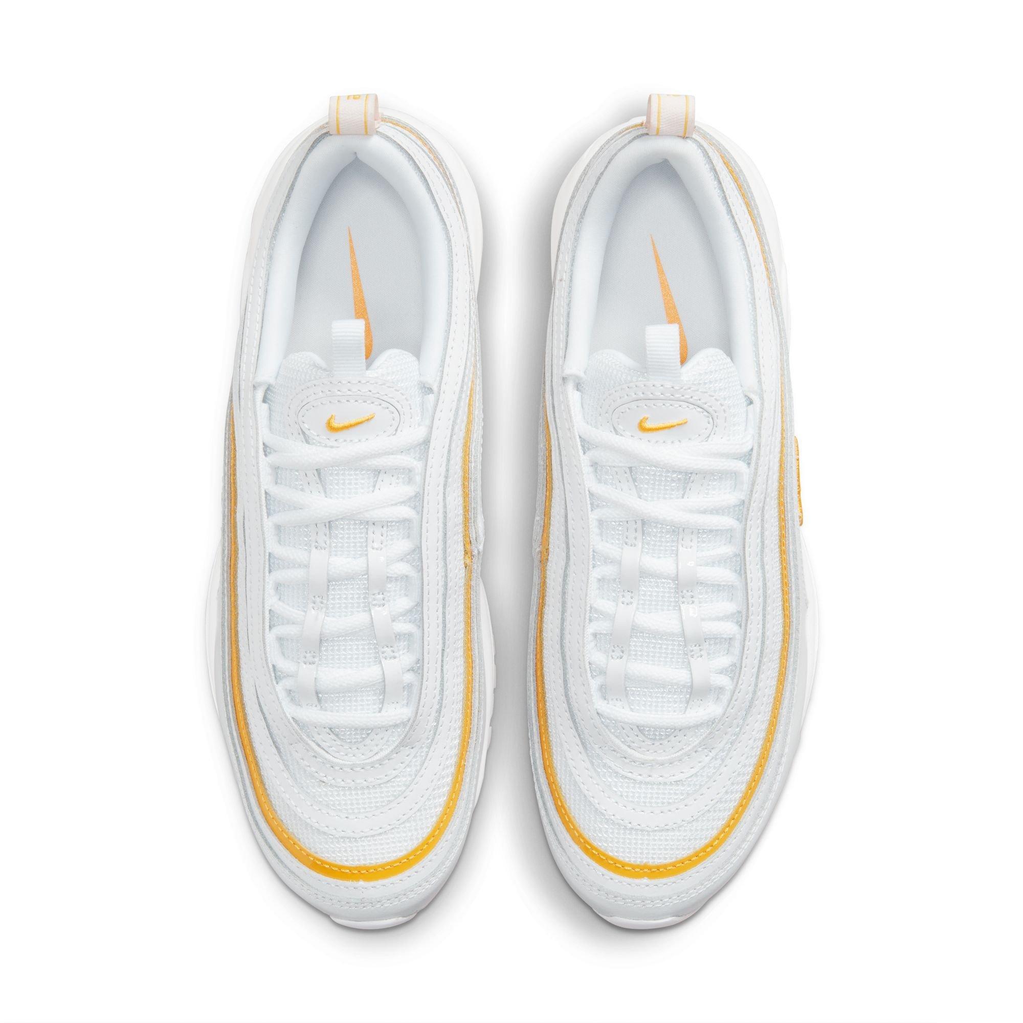 Nike Air Max 97 "White/University Gold" Women's Shoe - WHITE/GOLD Thumbnail View 5