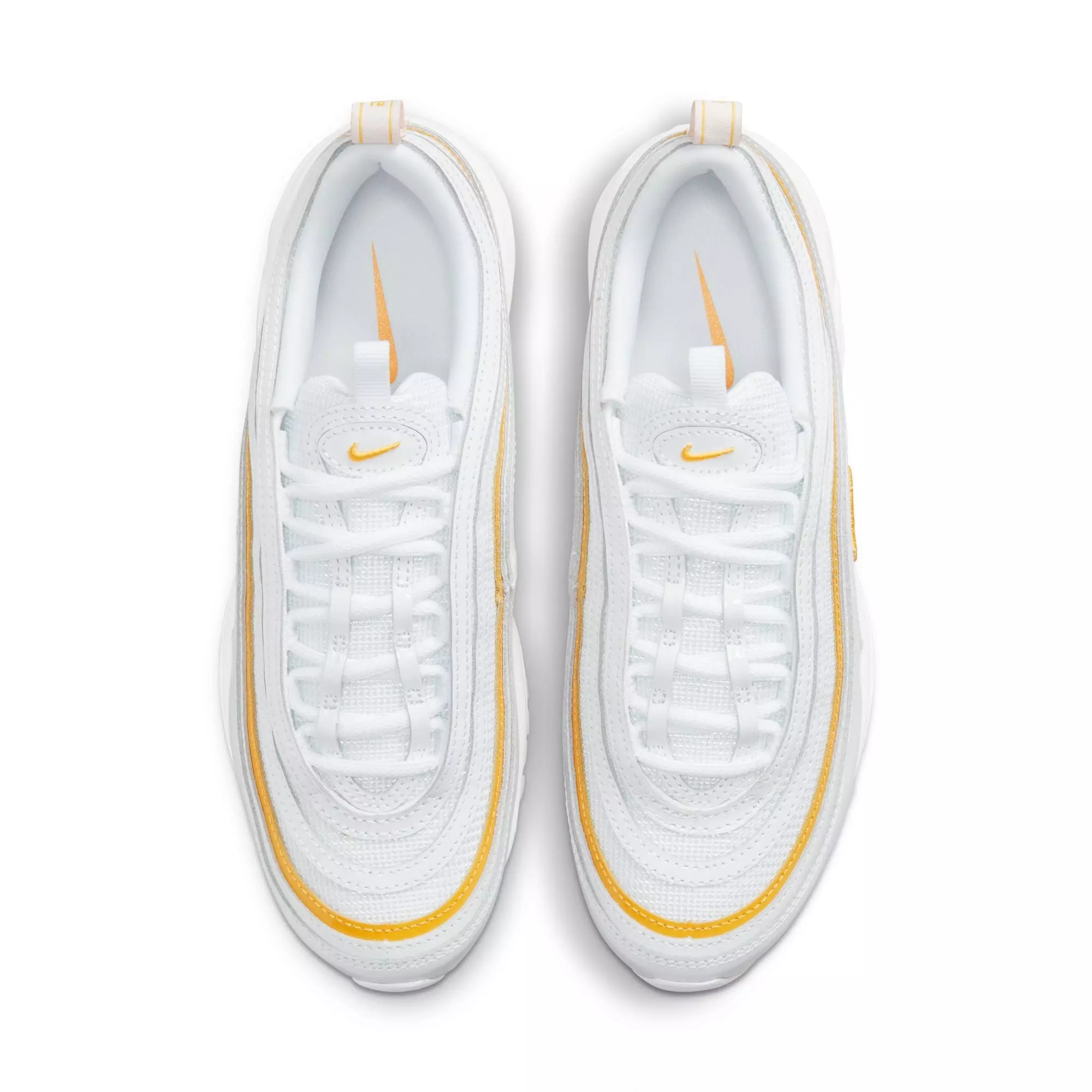 Nike Air Max 97 "White/University Gold" Women's Shoe - WHITE/GOLD